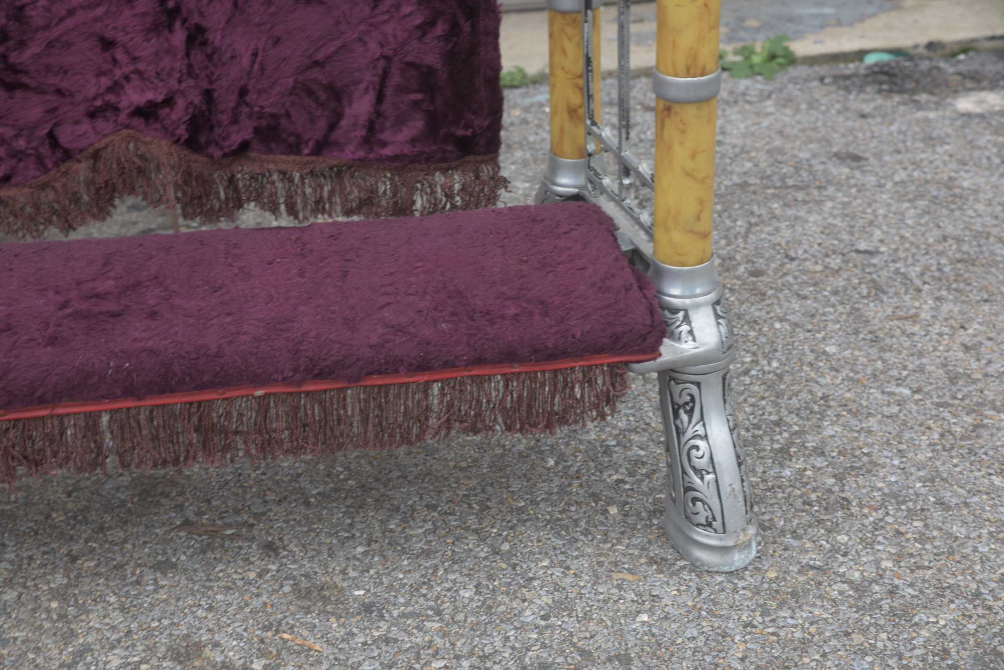 Vintage Folding Prayer Bench with Storage Cases