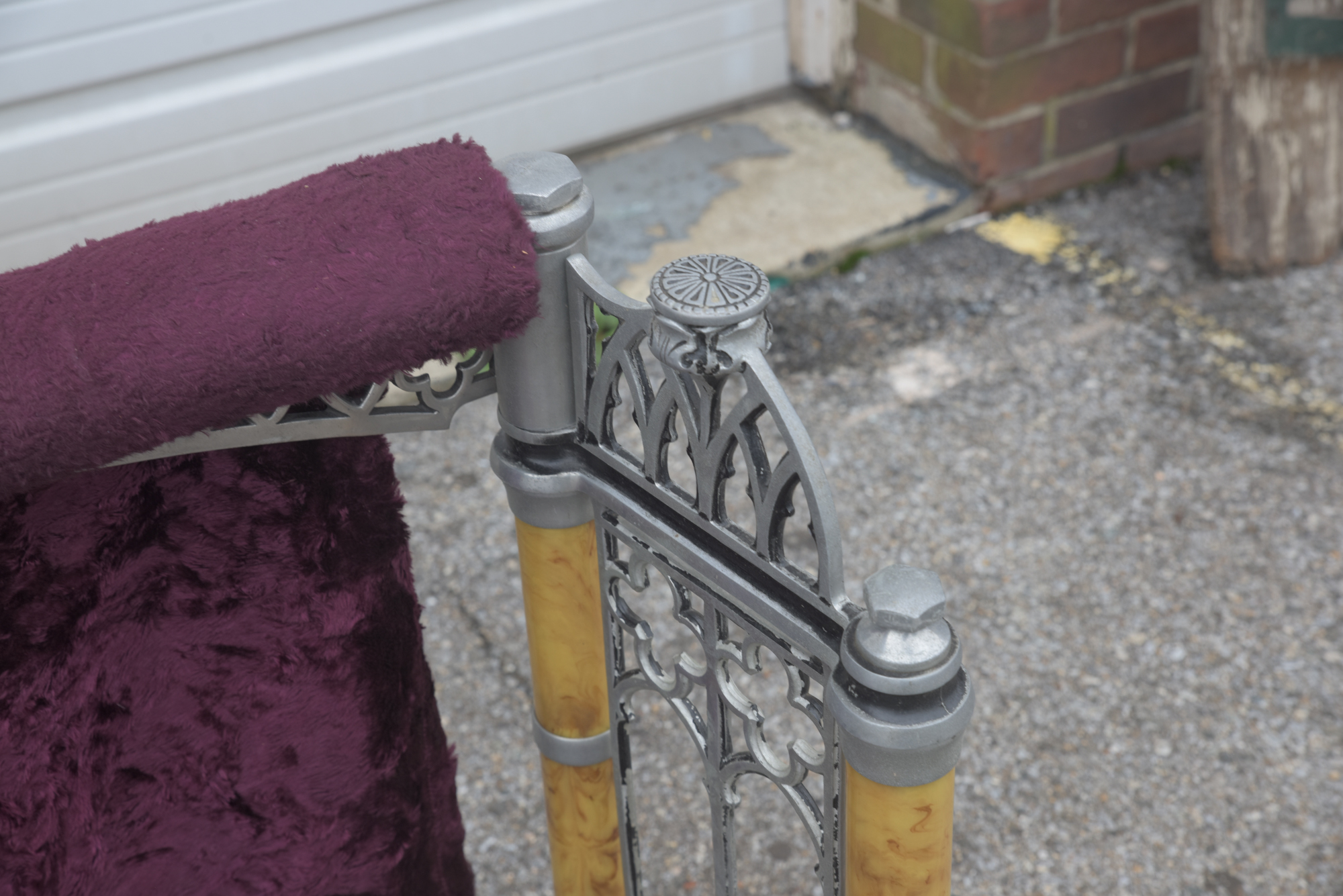 Vintage Folding Prayer Bench with Storage Cases