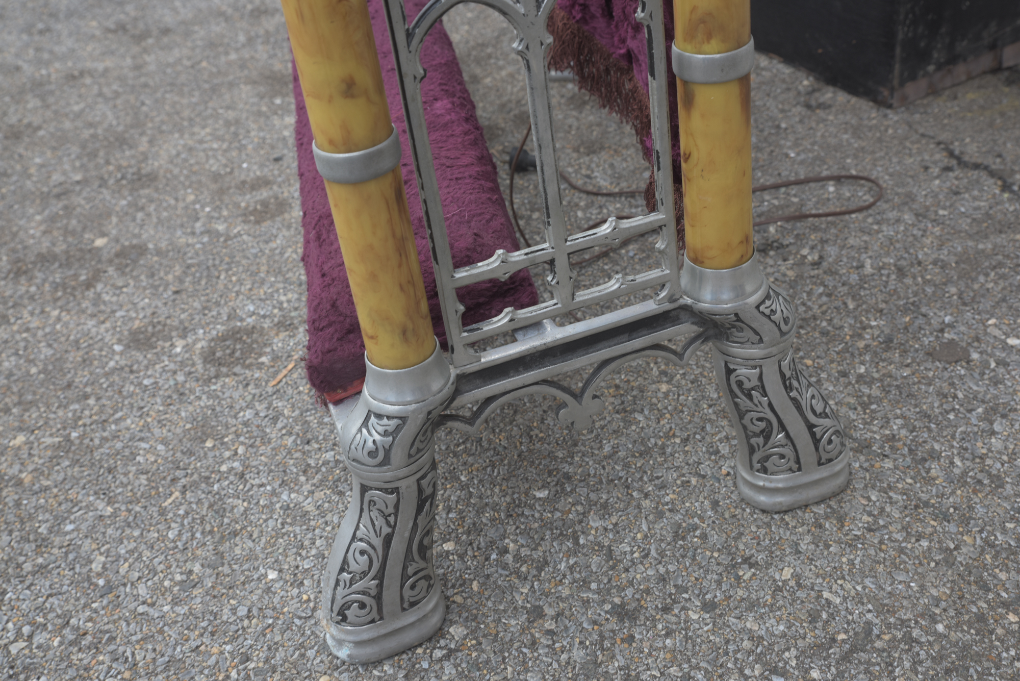 Vintage Folding Prayer Bench with Storage Cases
