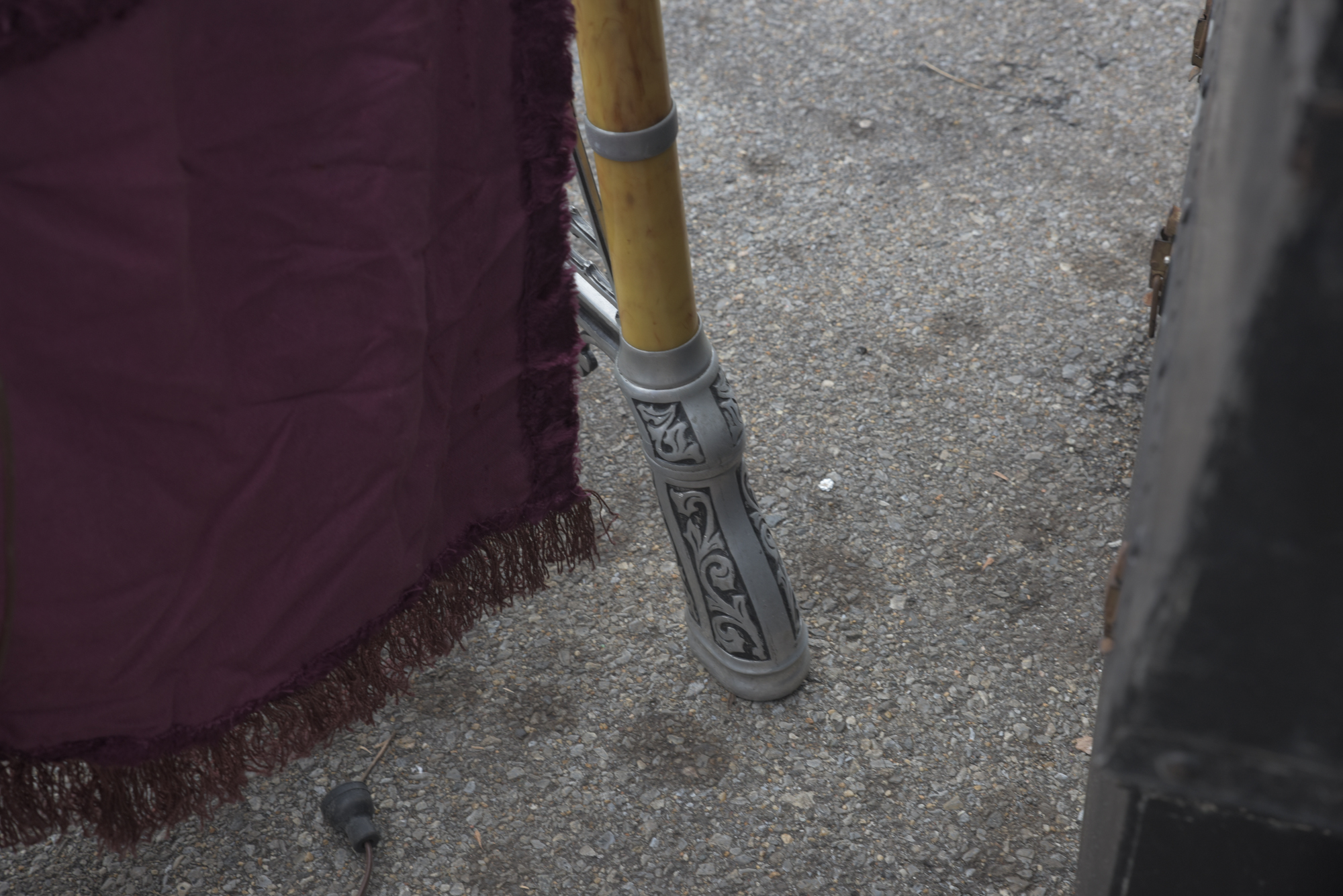 Vintage Folding Prayer Bench with Storage Cases