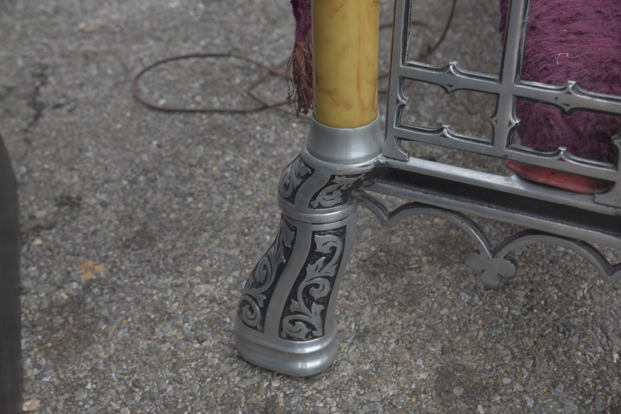 Vintage Folding Prayer Bench with Storage Cases