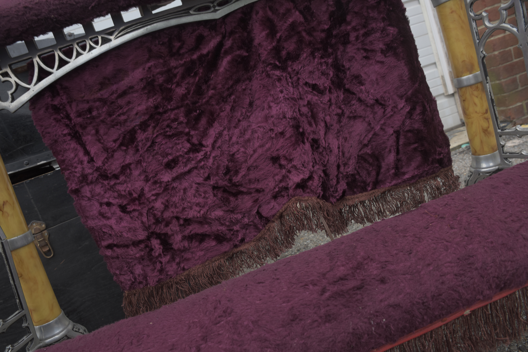 Vintage Folding Prayer Bench with Storage Cases