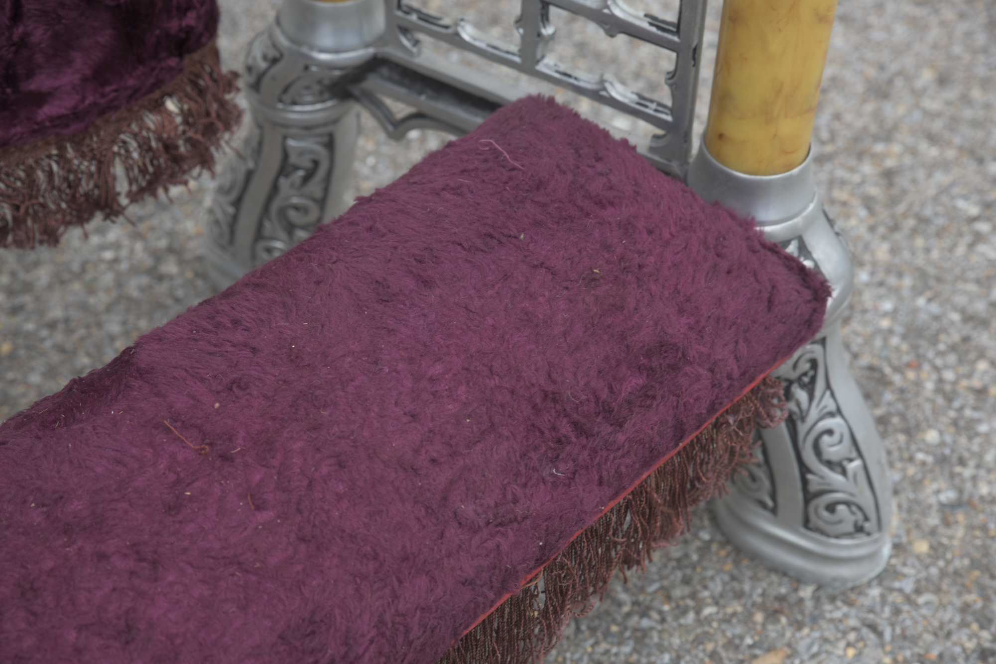 Vintage Folding Prayer Bench with Storage Cases