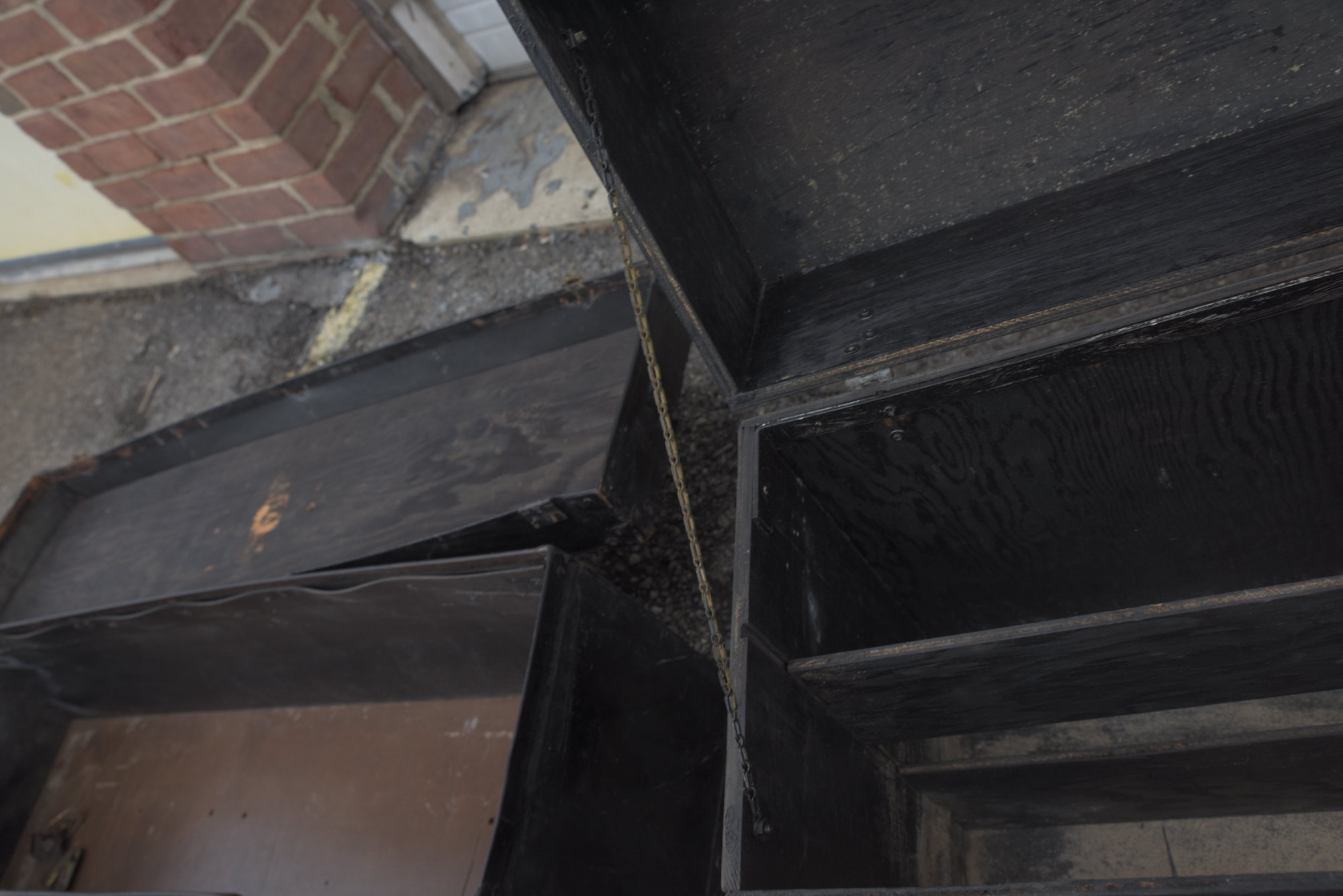 Vintage Folding Prayer Bench with Storage Cases