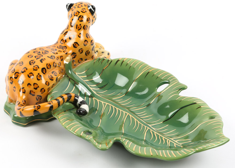 Lynn Chase "Jaguar Jungle" Jaguar and Leaf Server