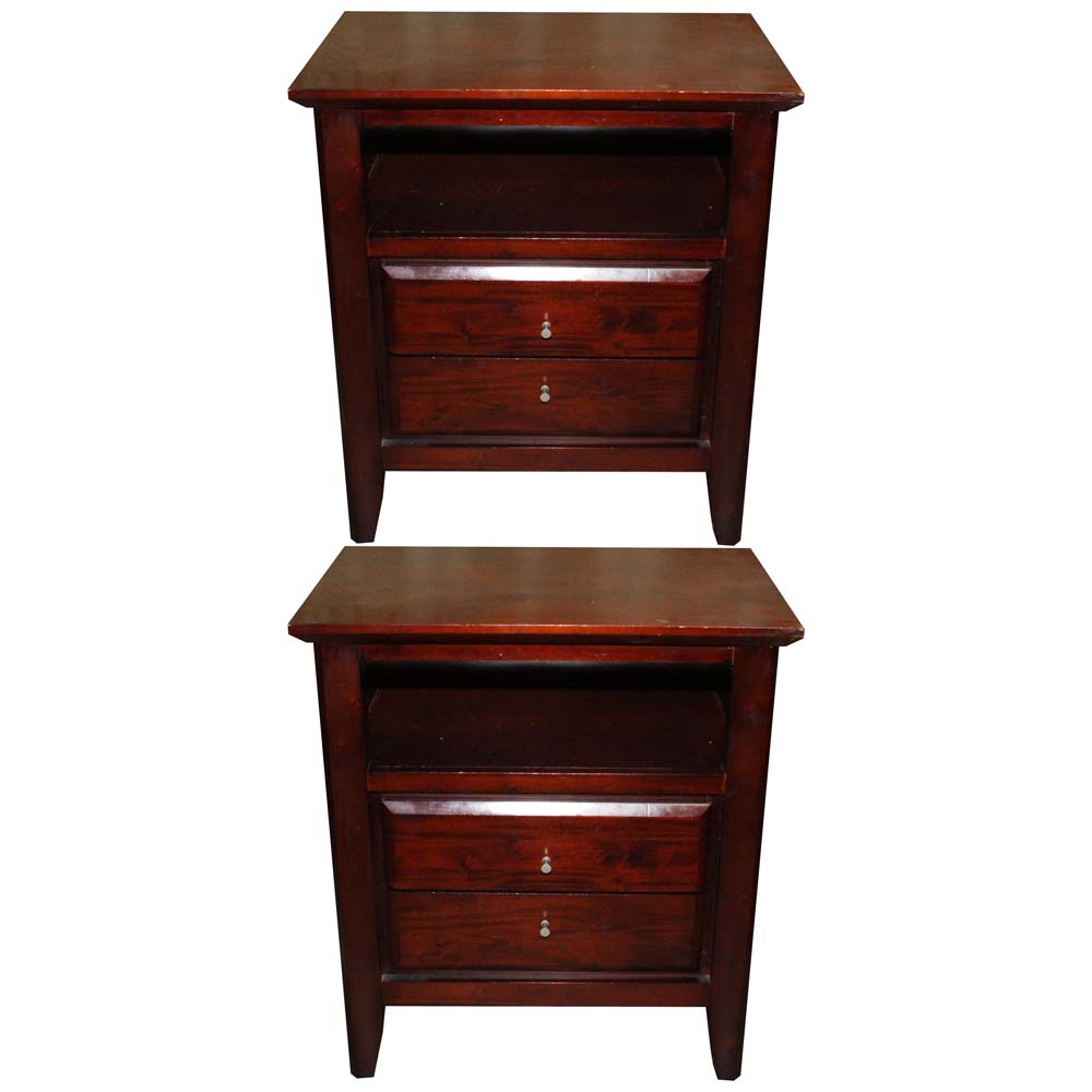 Cherry Veneer Night Stands