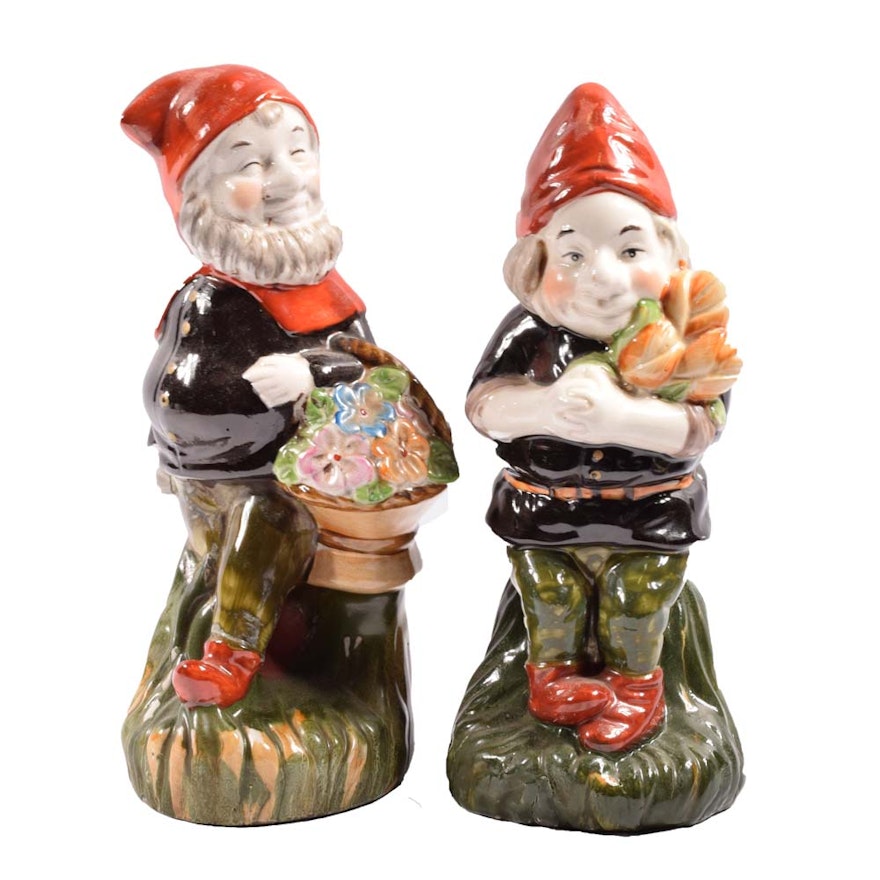 Ceramic Gnome Figurines