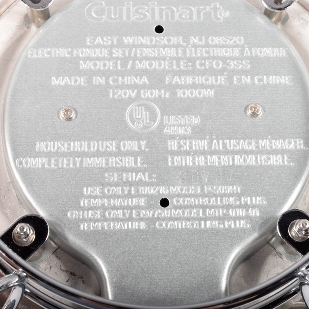 Cuisinart Electric Stainless Steel Fondue Set