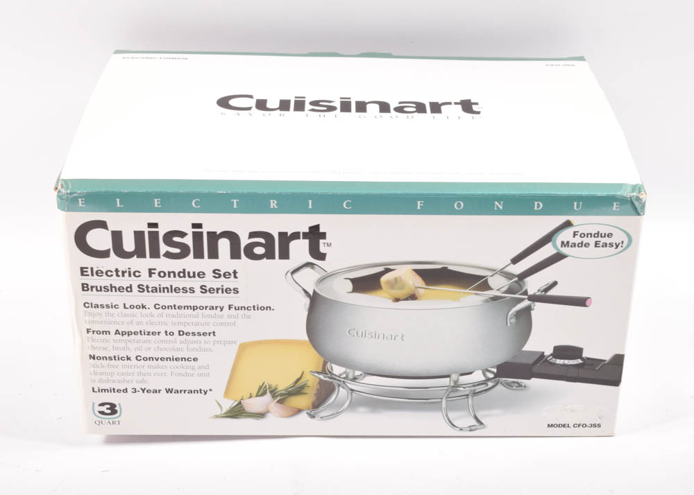 Cuisinart Electric Stainless Steel Fondue Set