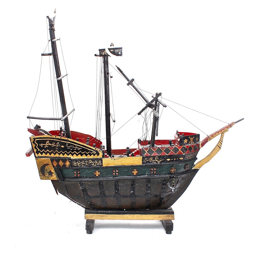 Vintage Pirate Ship Model