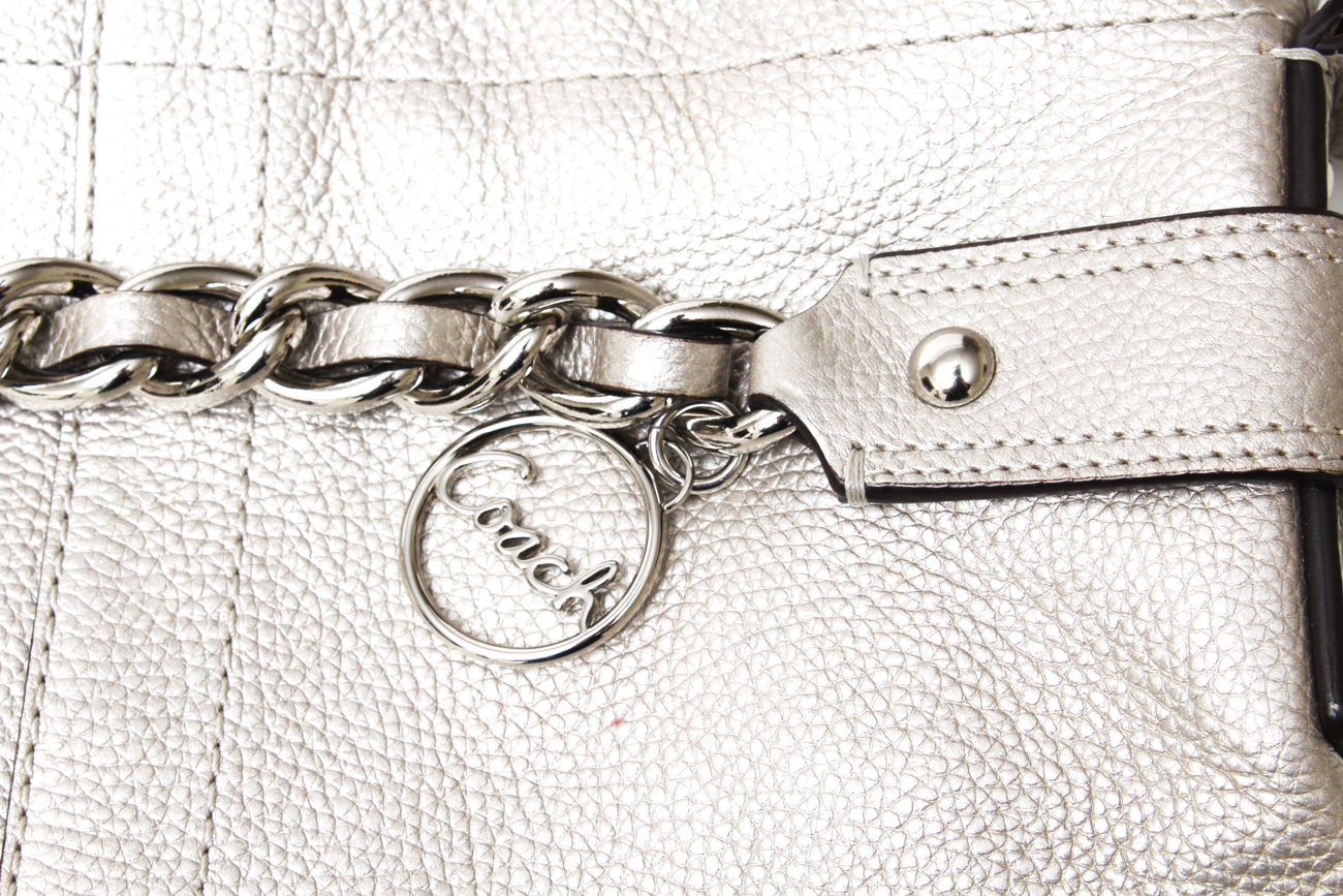 Coach Maggie Madison Signature Shoulder Bag and a Coach Metallic Duffle Bag