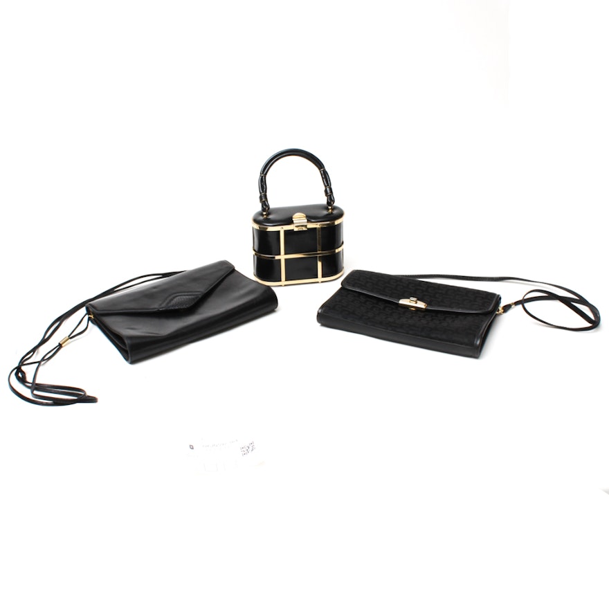 Pierre Cardin, Etra and Koret Black Handbags