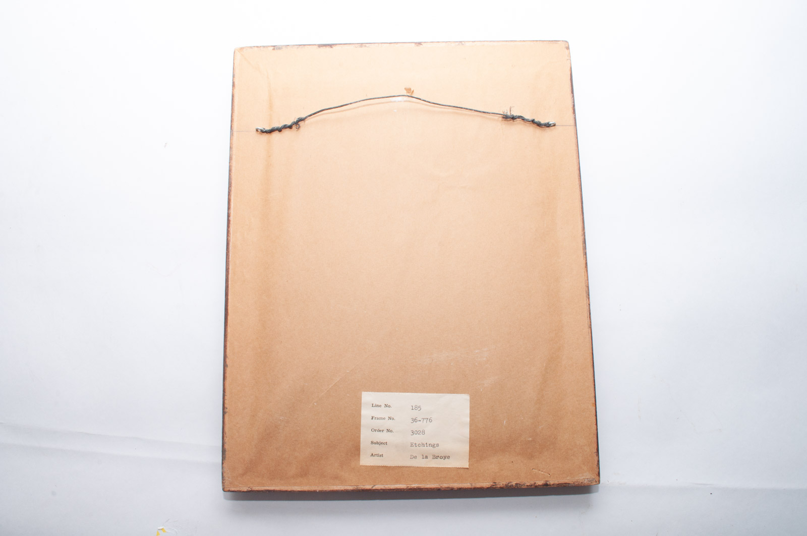 Vintage Hand Colored Etching