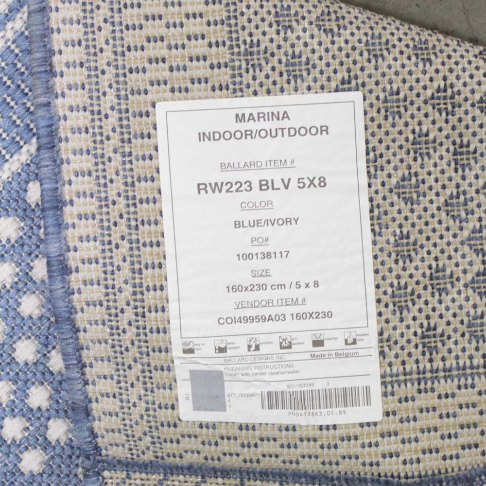 Ballard Designs "Marina" Indoor/Outdoor Area Rug