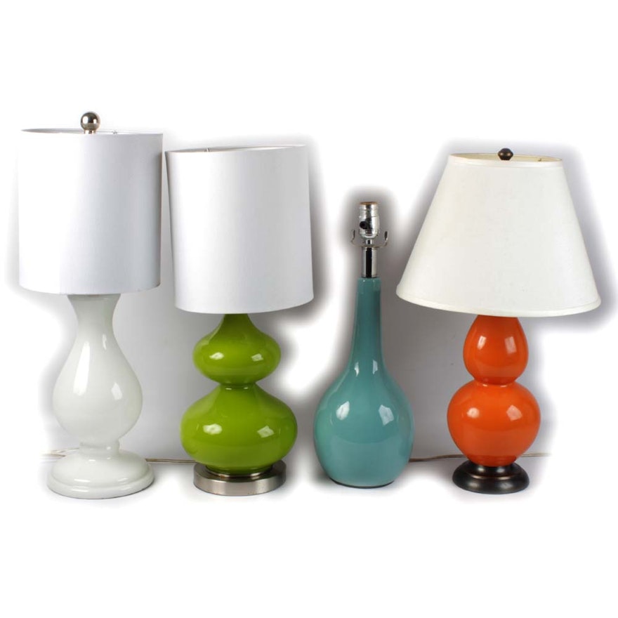 Contemporary Glass Table Lamps