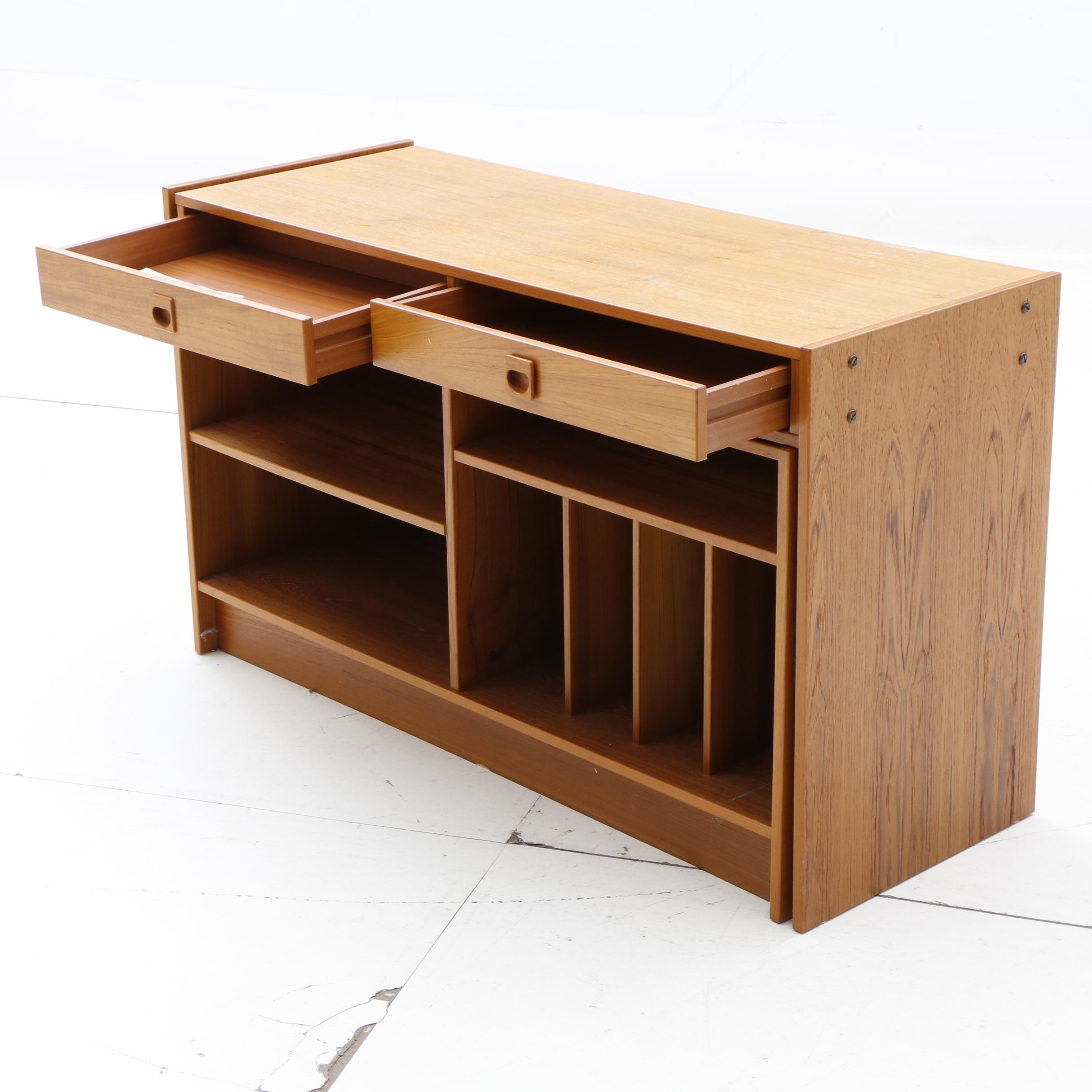 Danish Modern Conversion Cabinet Desk