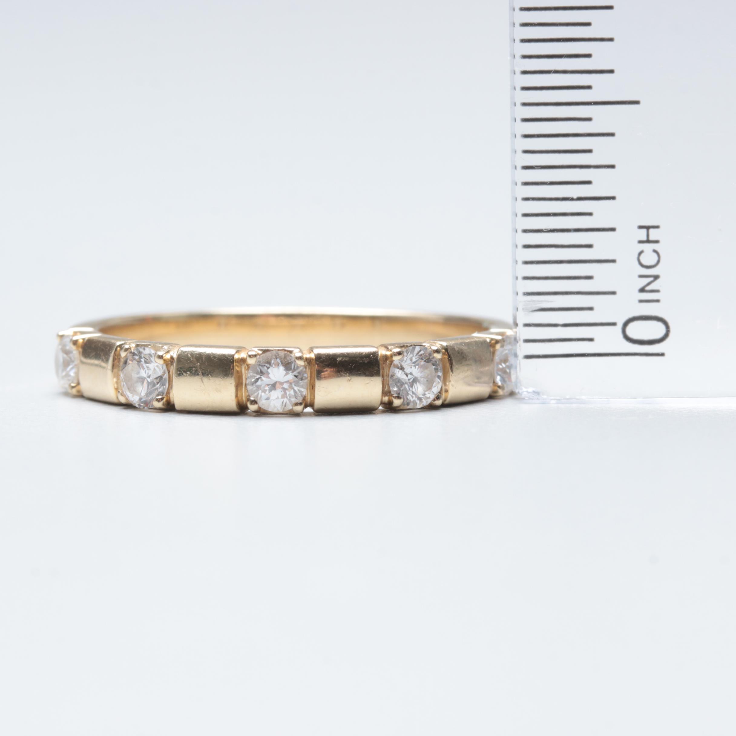 Contemporary Sonia Bitton 14K Yellow Gold Diamond Ring
