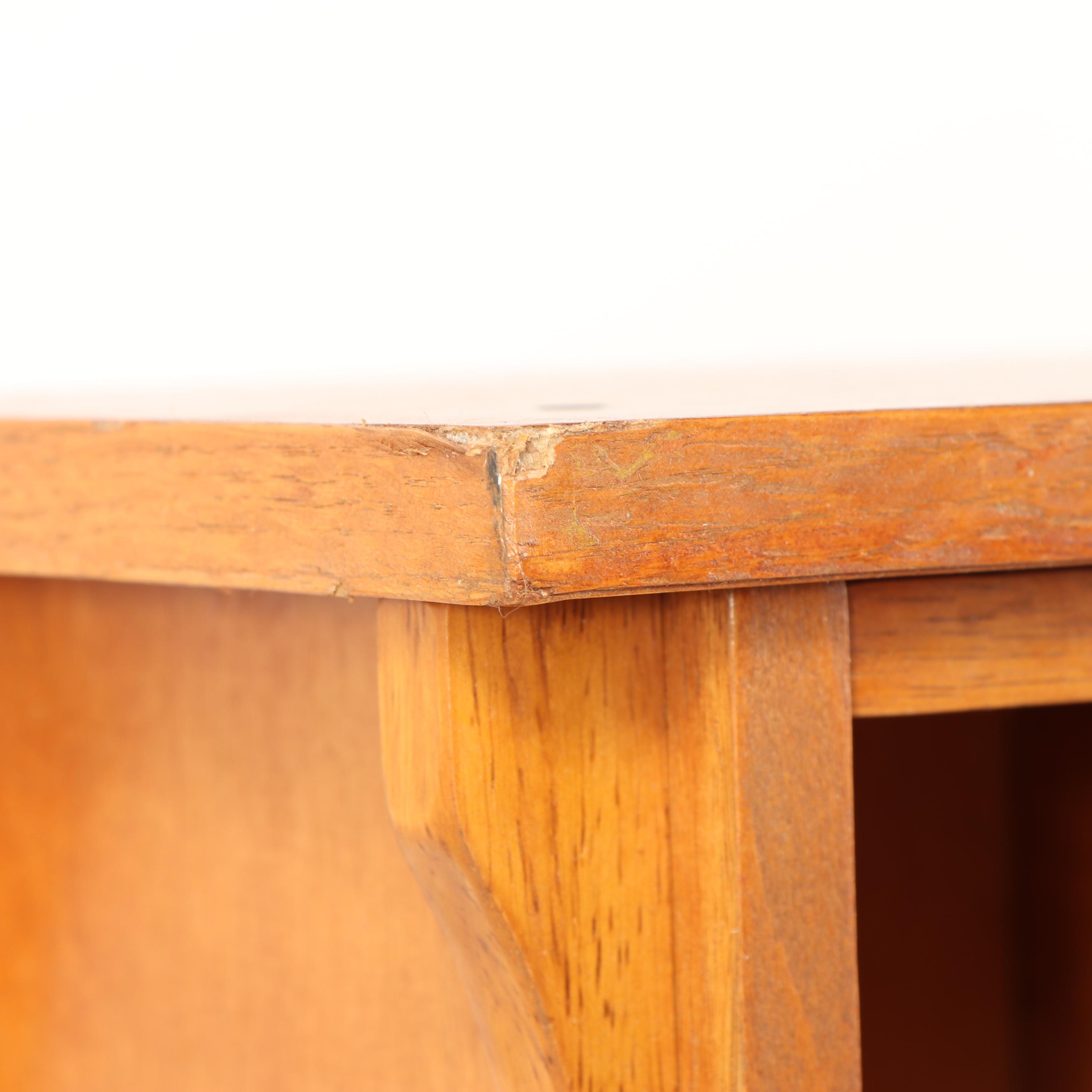 Mission Style Desk with Storage Hutch