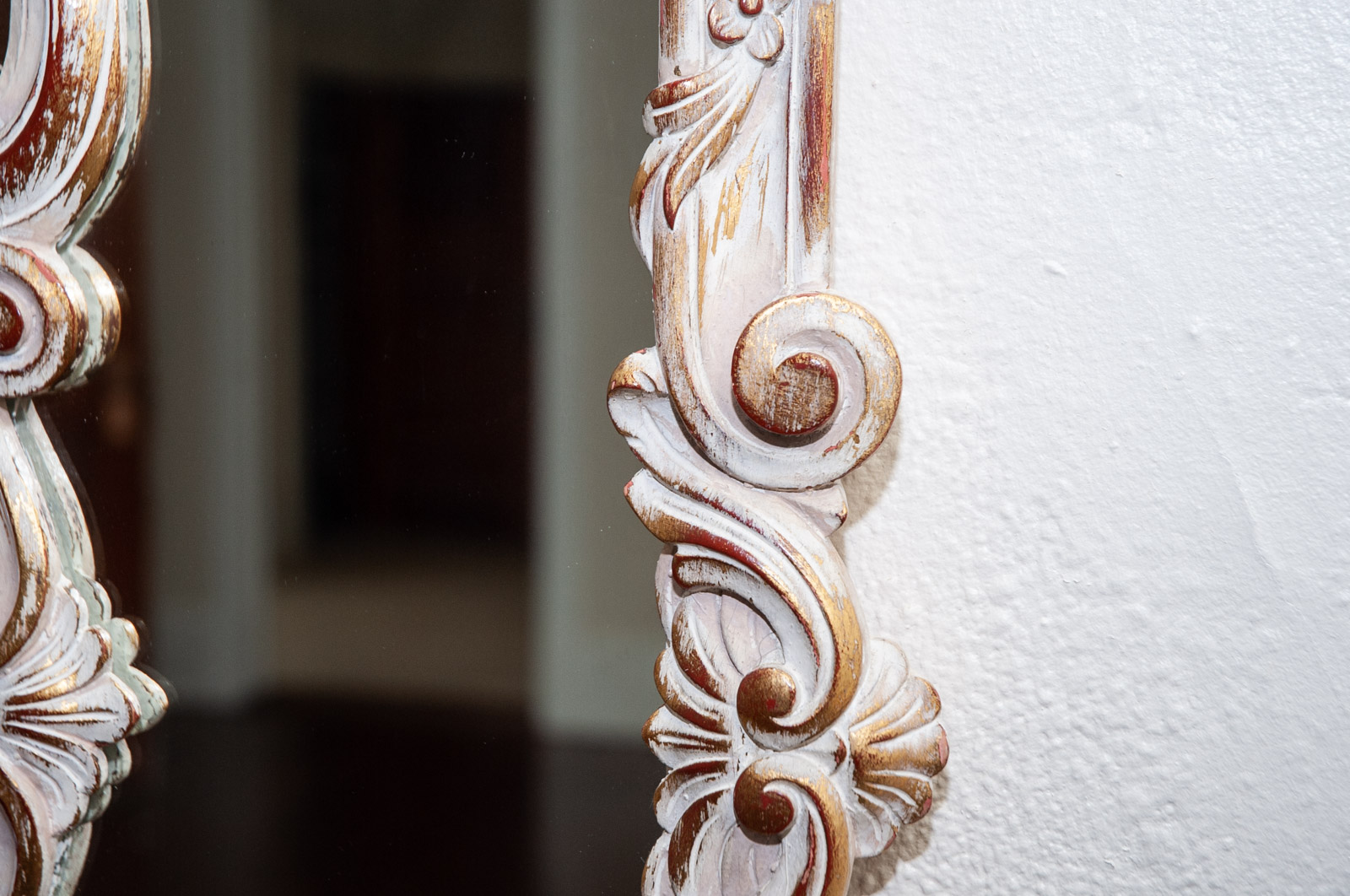 Very Large French Provincial Style Hall Mirror