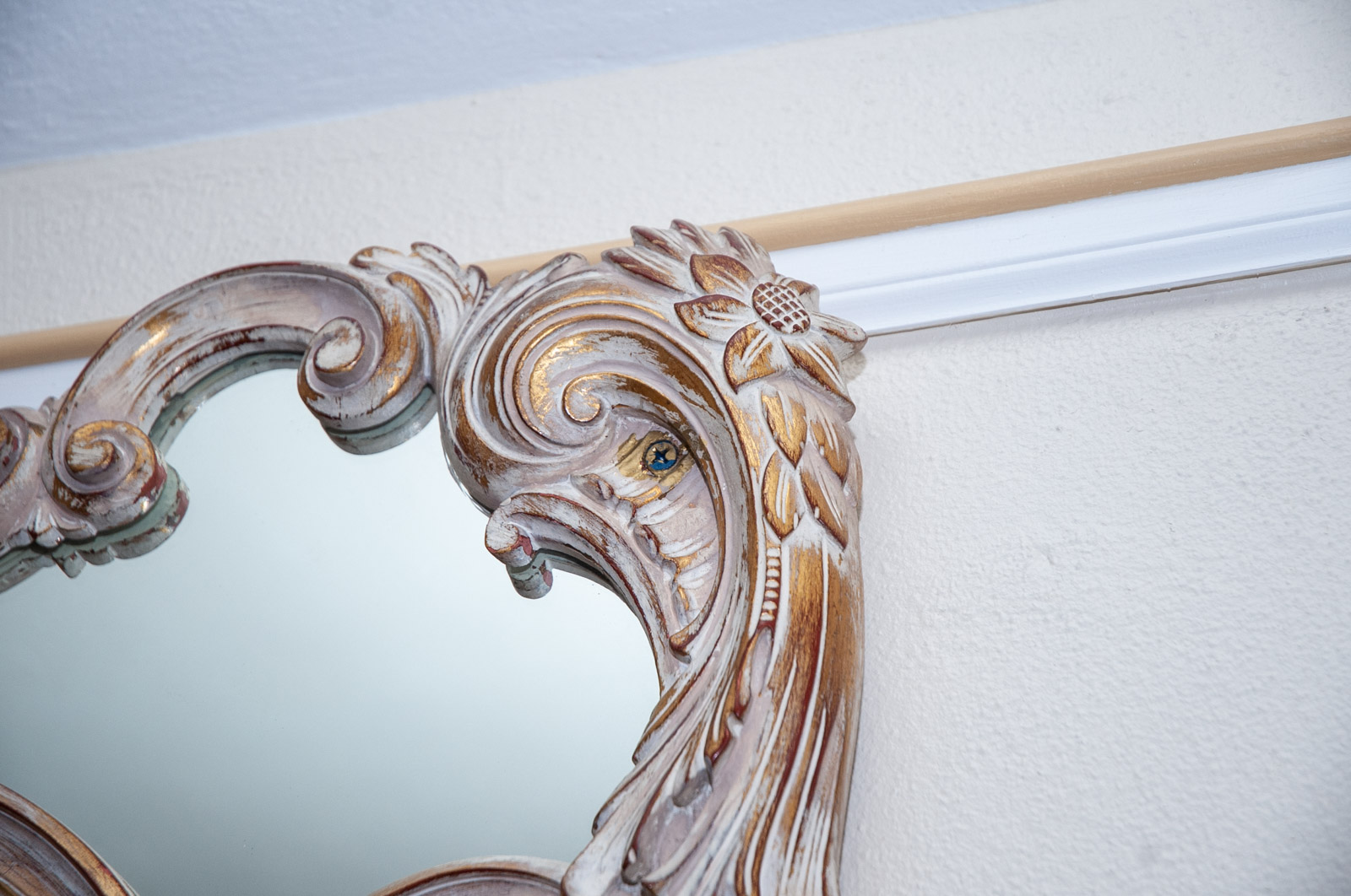 Very Large French Provincial Style Hall Mirror