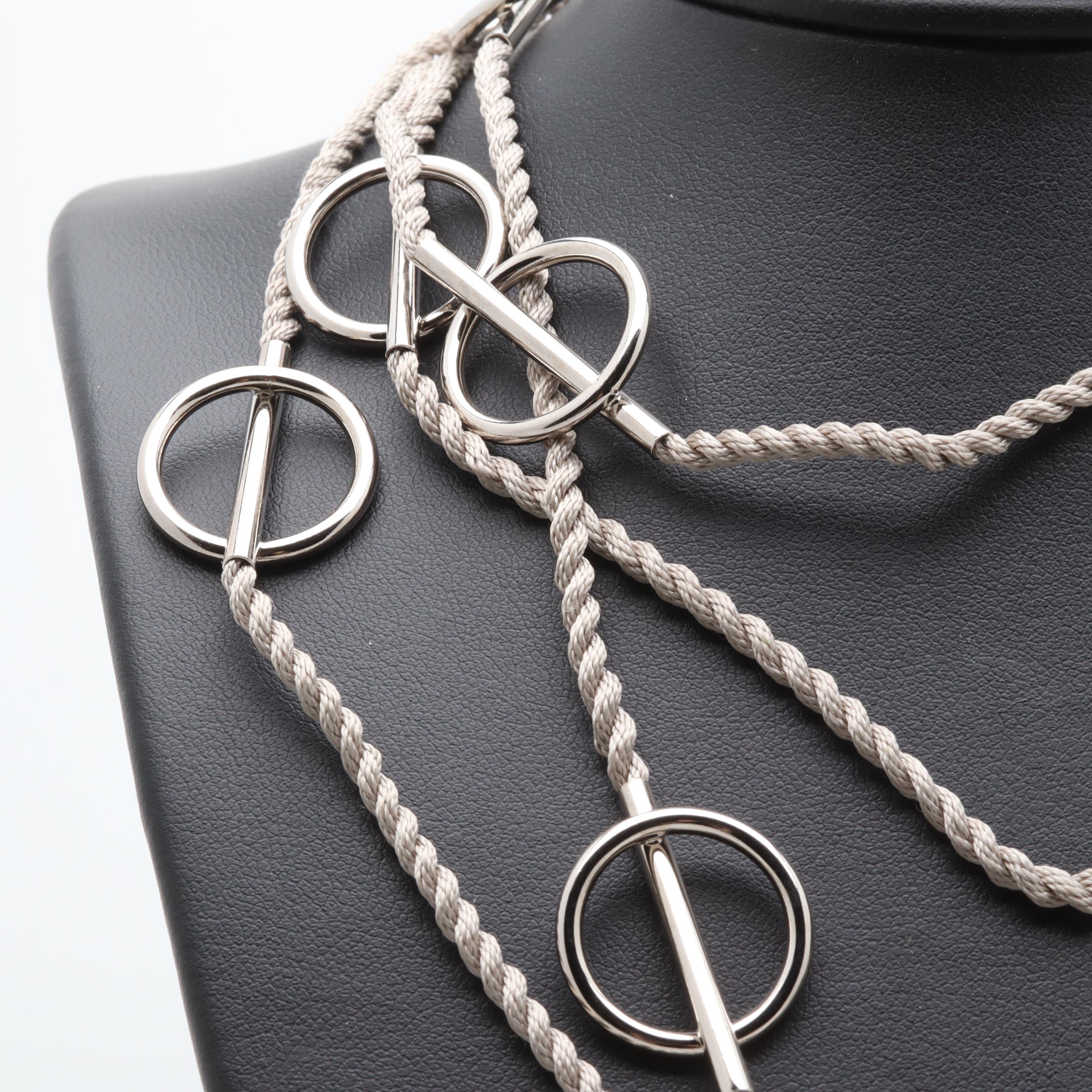 Ken Loeber and Donna Look Sterling Silver Necklace and D. Stewart Earrings