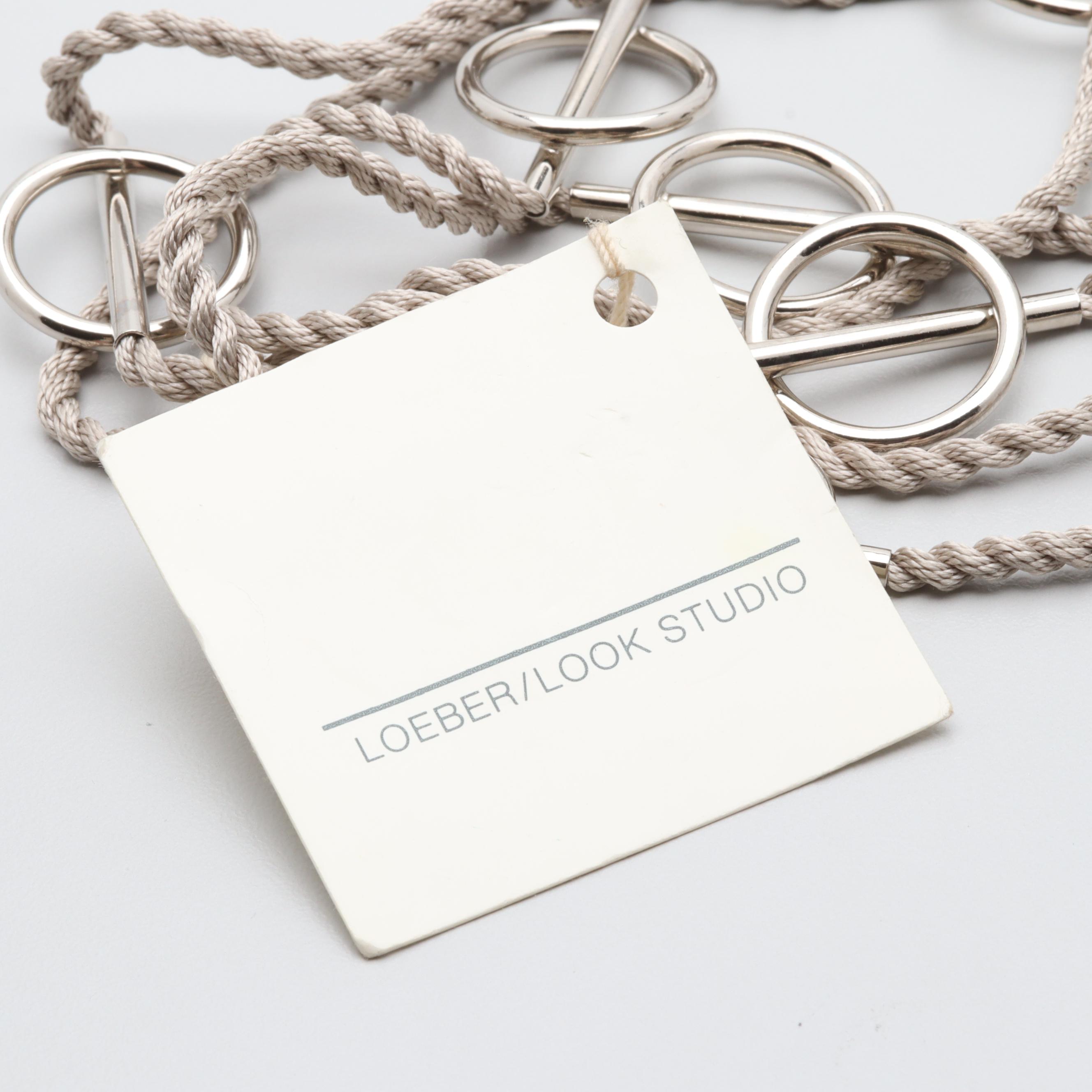 Ken Loeber and Donna Look Sterling Silver Necklace and D. Stewart Earrings