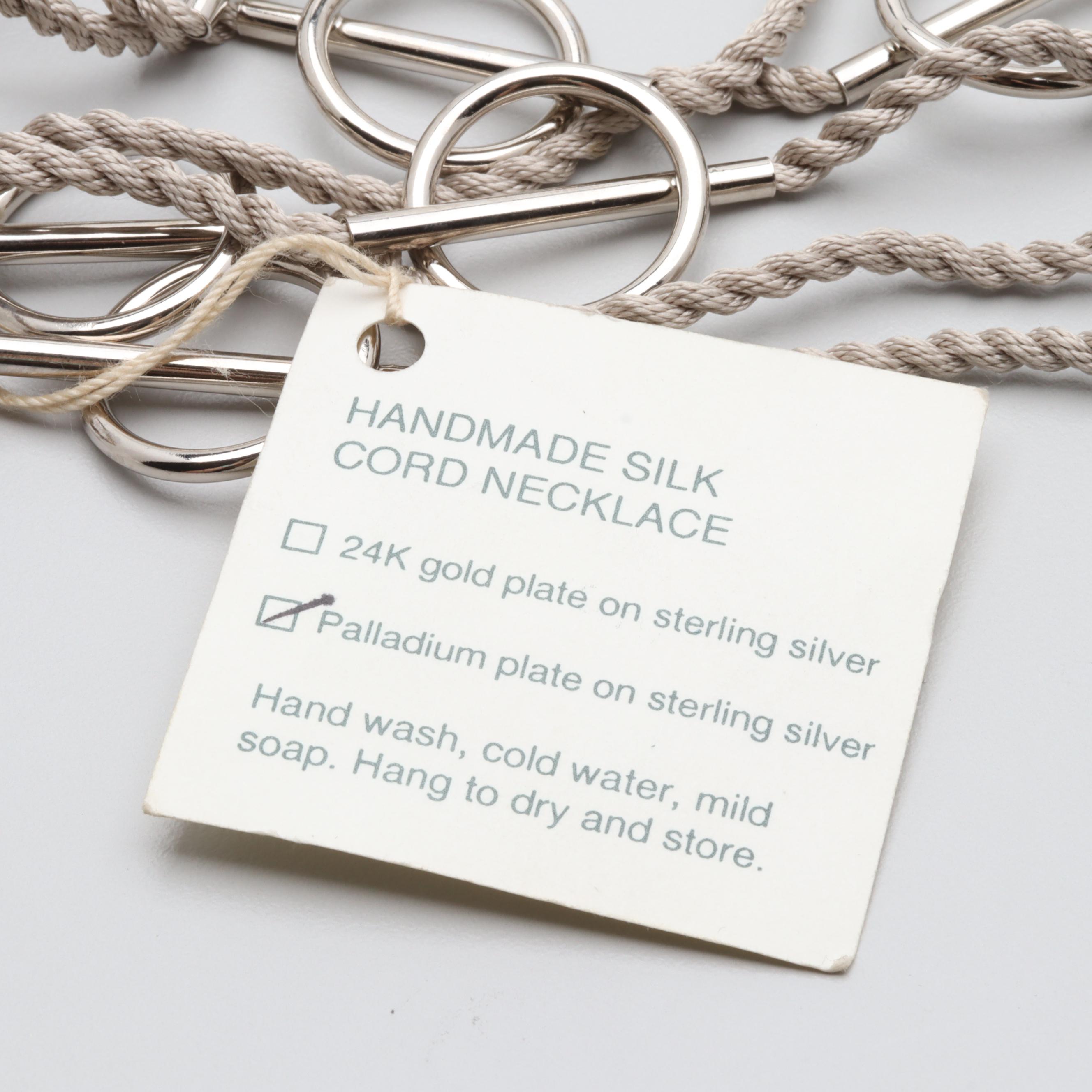 Ken Loeber and Donna Look Sterling Silver Necklace and D. Stewart Earrings