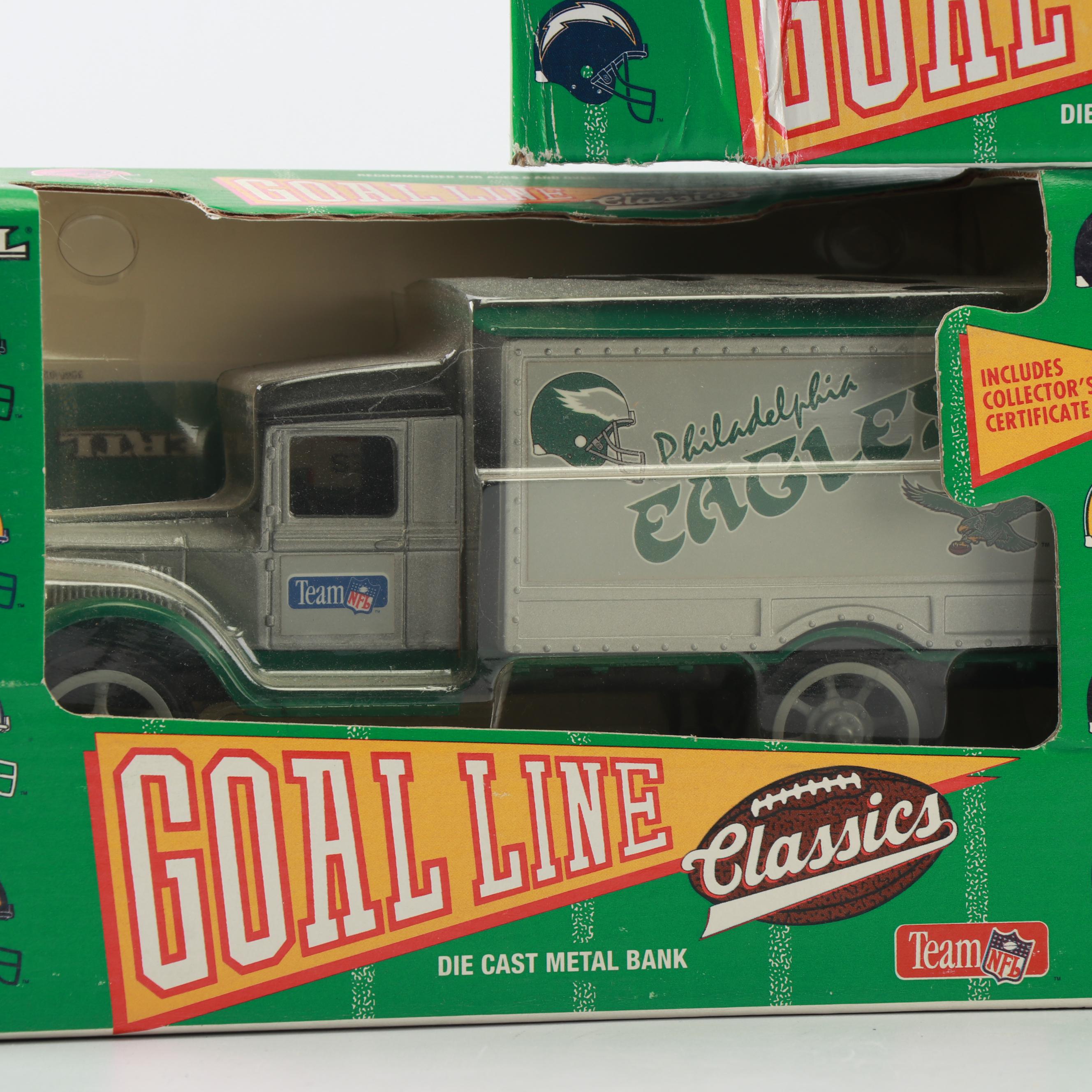 Die-Cast "Goal Line Classics" Coin Banks by Ertl