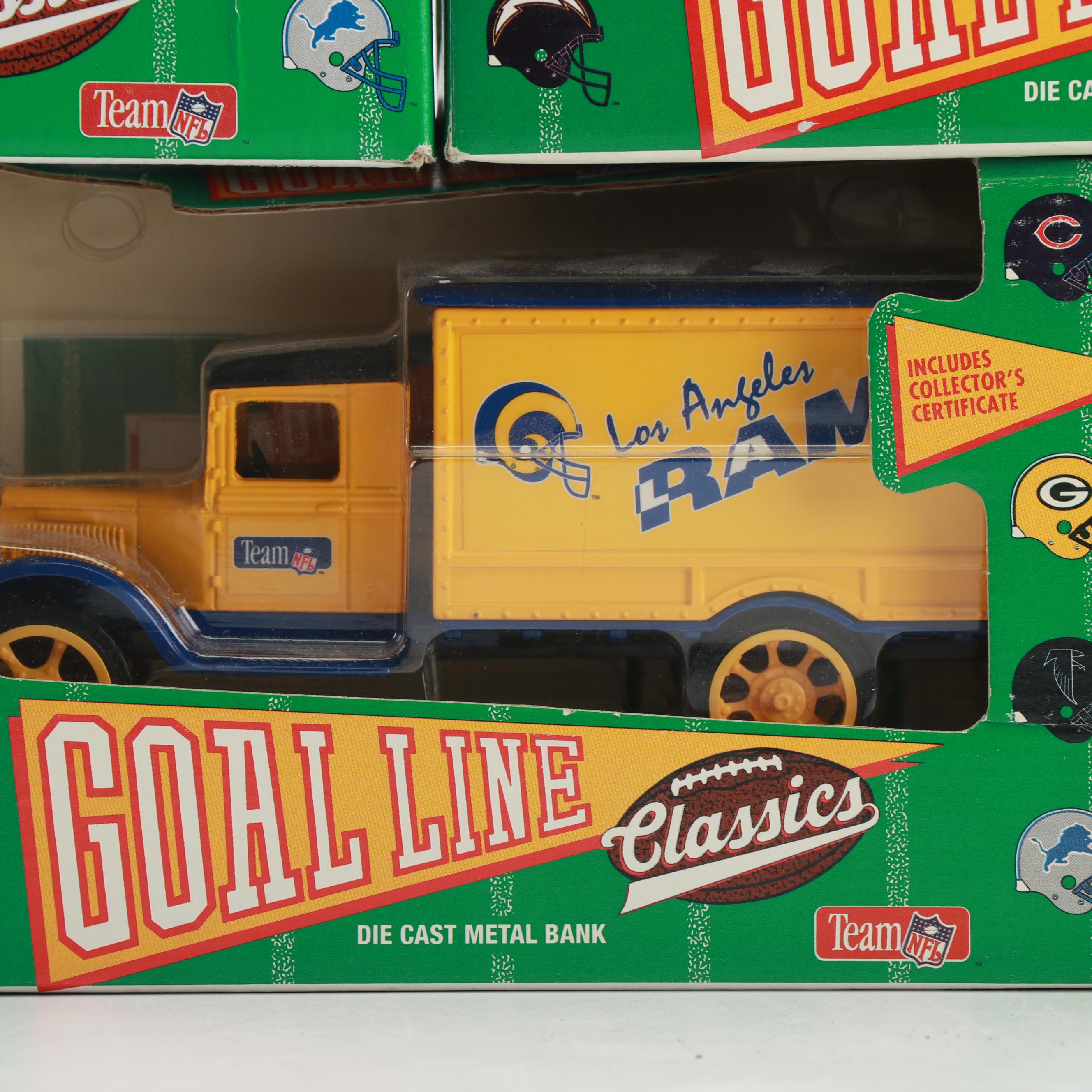 Die-Cast "Goal Line Classics" Coin Banks by Ertl