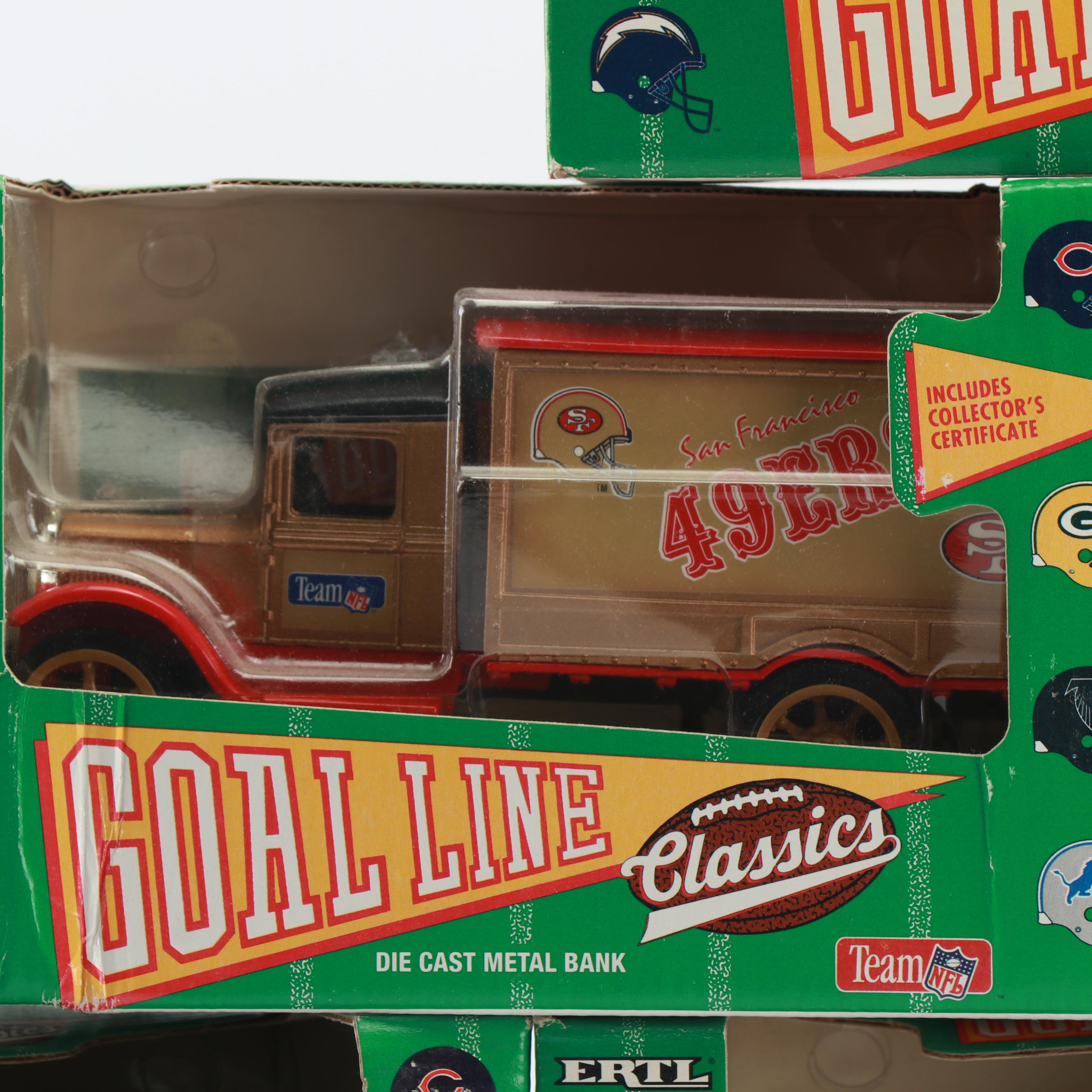 Die-Cast "Goal Line Classics" Coin Banks by Ertl