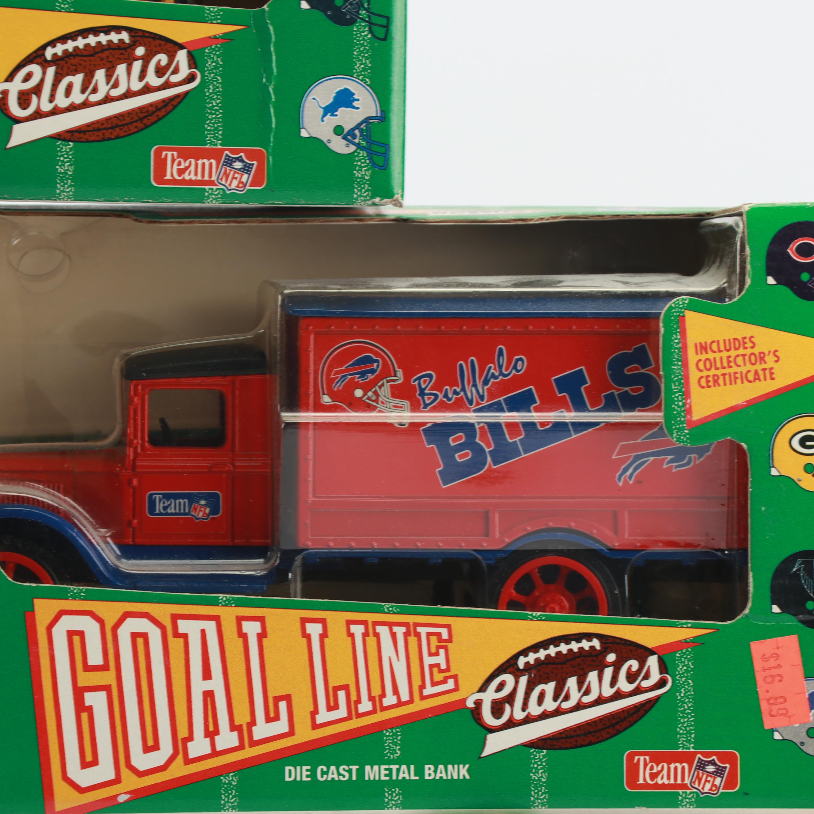 Die-Cast "Goal Line Classics" Coin Banks by Ertl