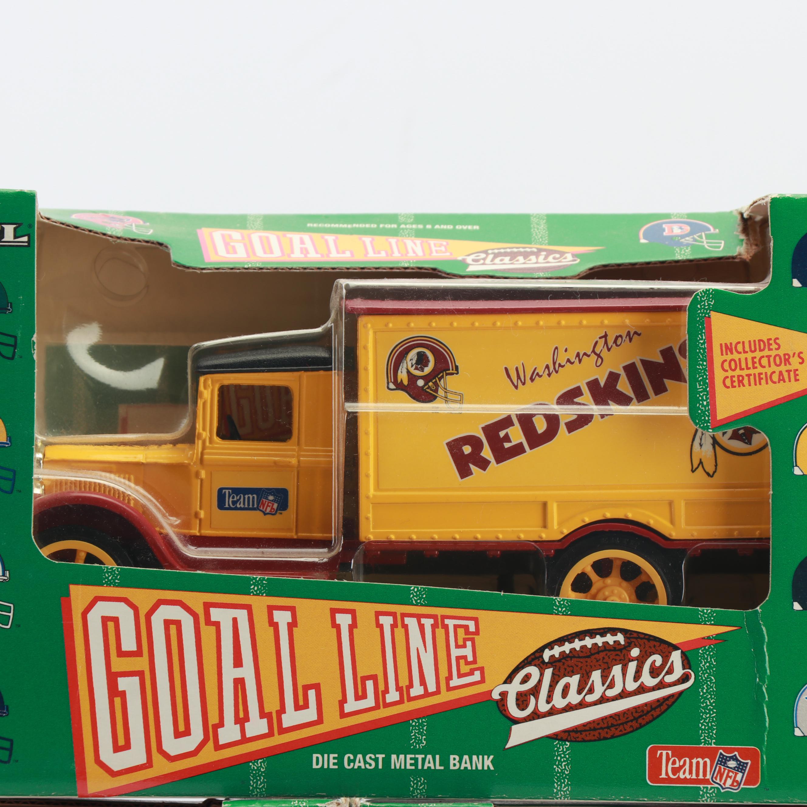 Die-Cast "Goal Line Classics" Coin Banks by Ertl