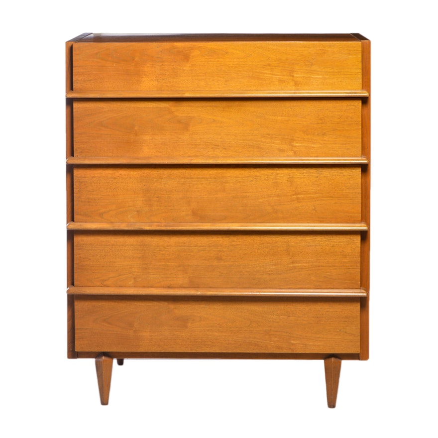 Mid Century Modern Mahogany Chest of Drawers by American of Martinsville