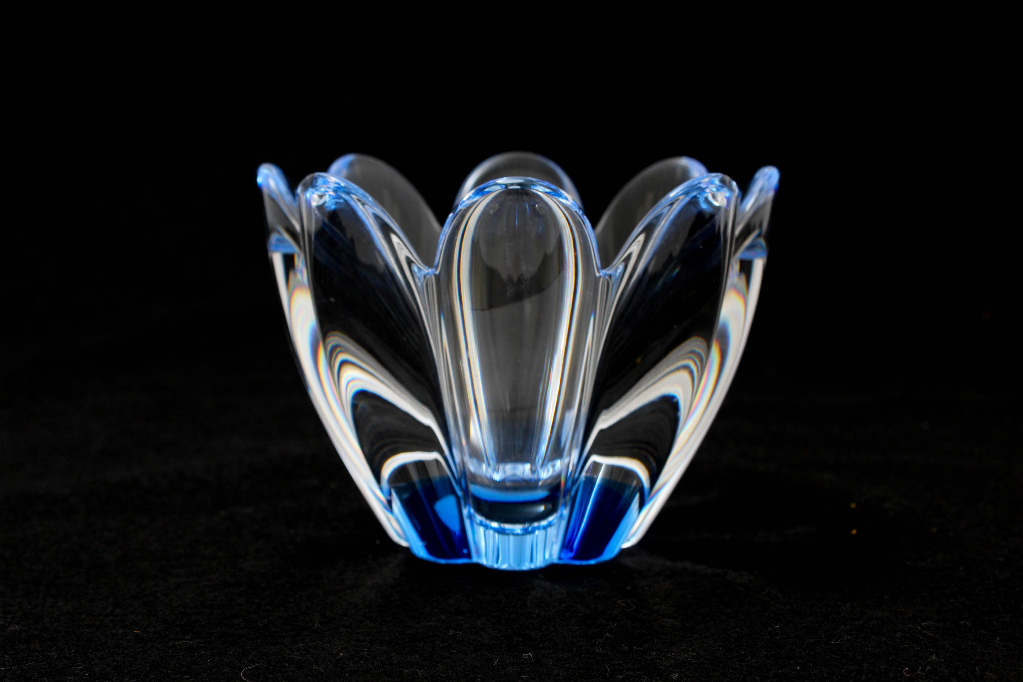 Orrefors Crystal "Mayflower" Bowl