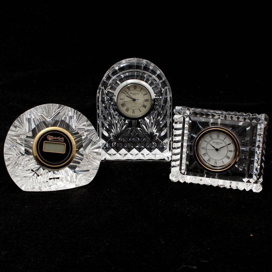Waterford Crystal Desk Clocks