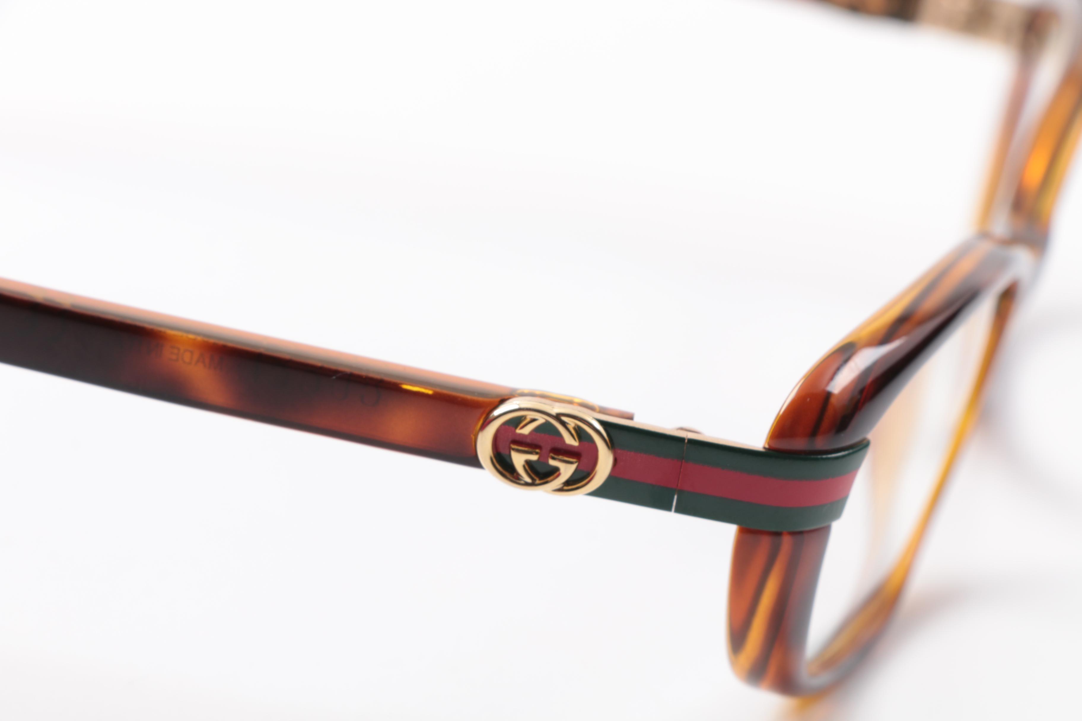 Gucci Designer Eyeglass Frames, Made in Italy