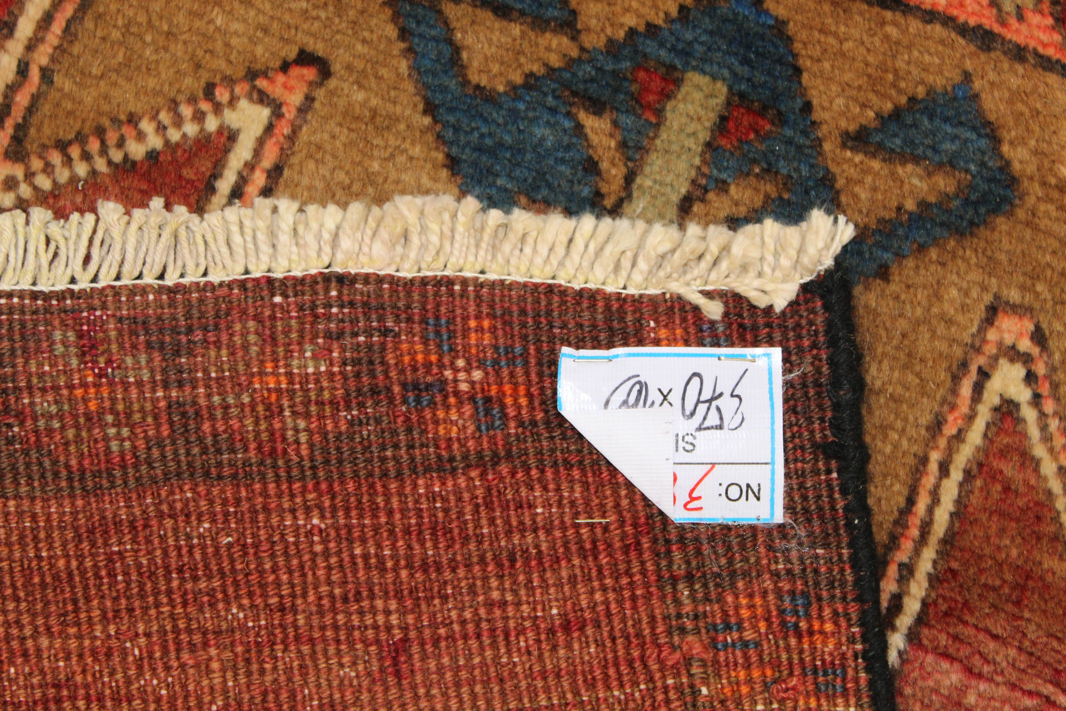 Semi-Antique Hand-Knotted Persian Kurdish Long Rug