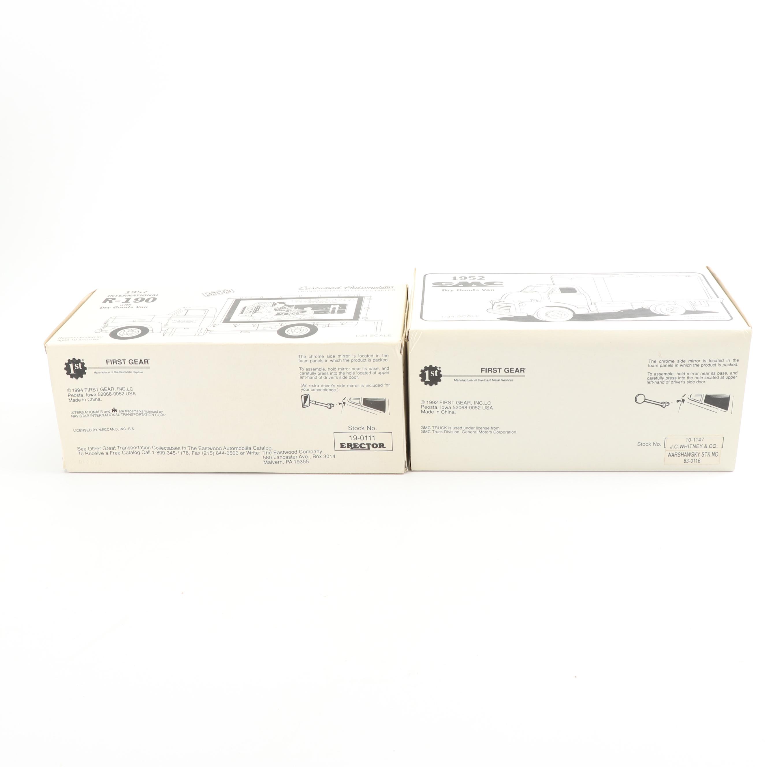 First Gear Die-Cast Coin Banks including 1952 GMC "Lionel Electric Trains" Truck