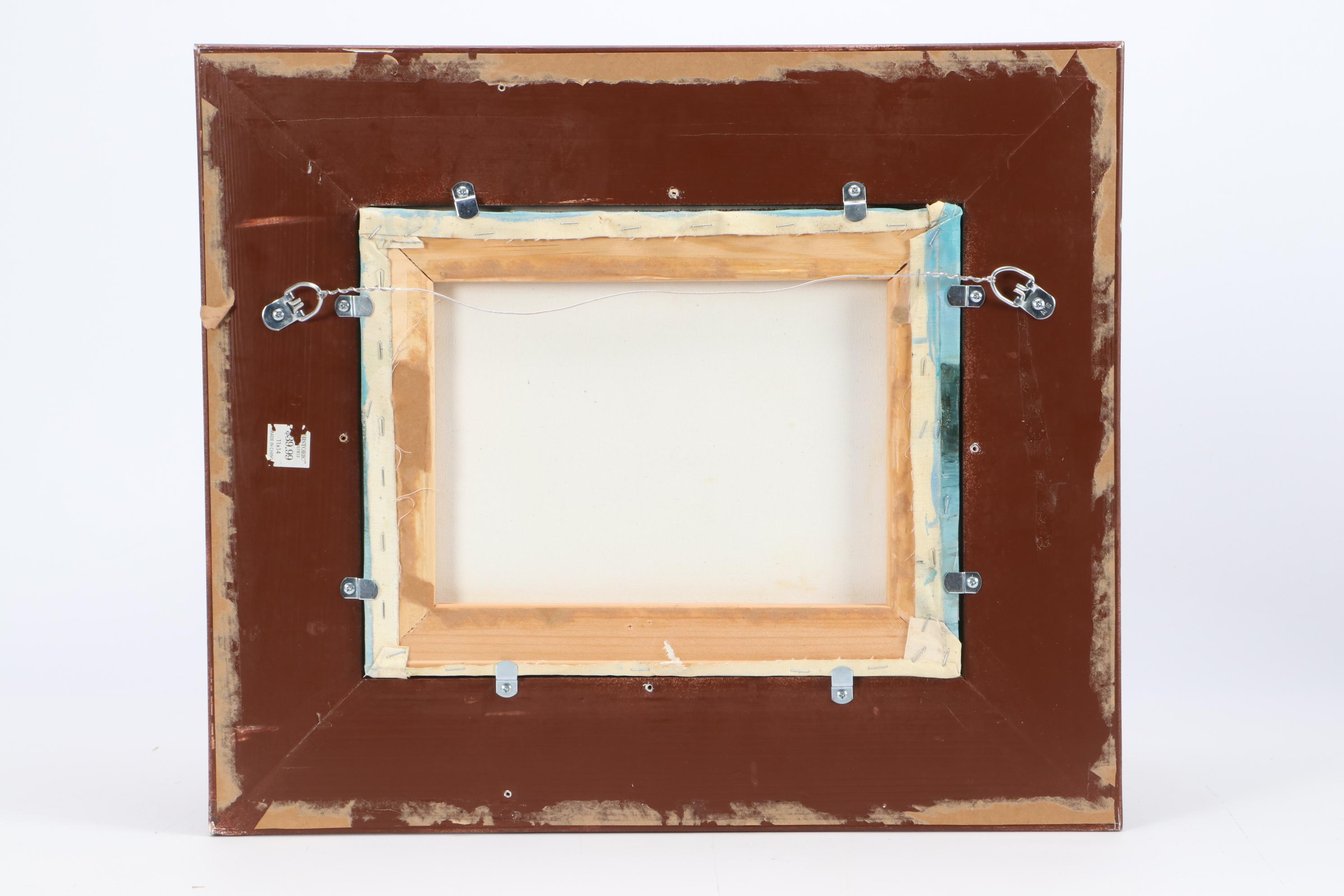 Tony Wong Oil Painting of Ships in Harbor