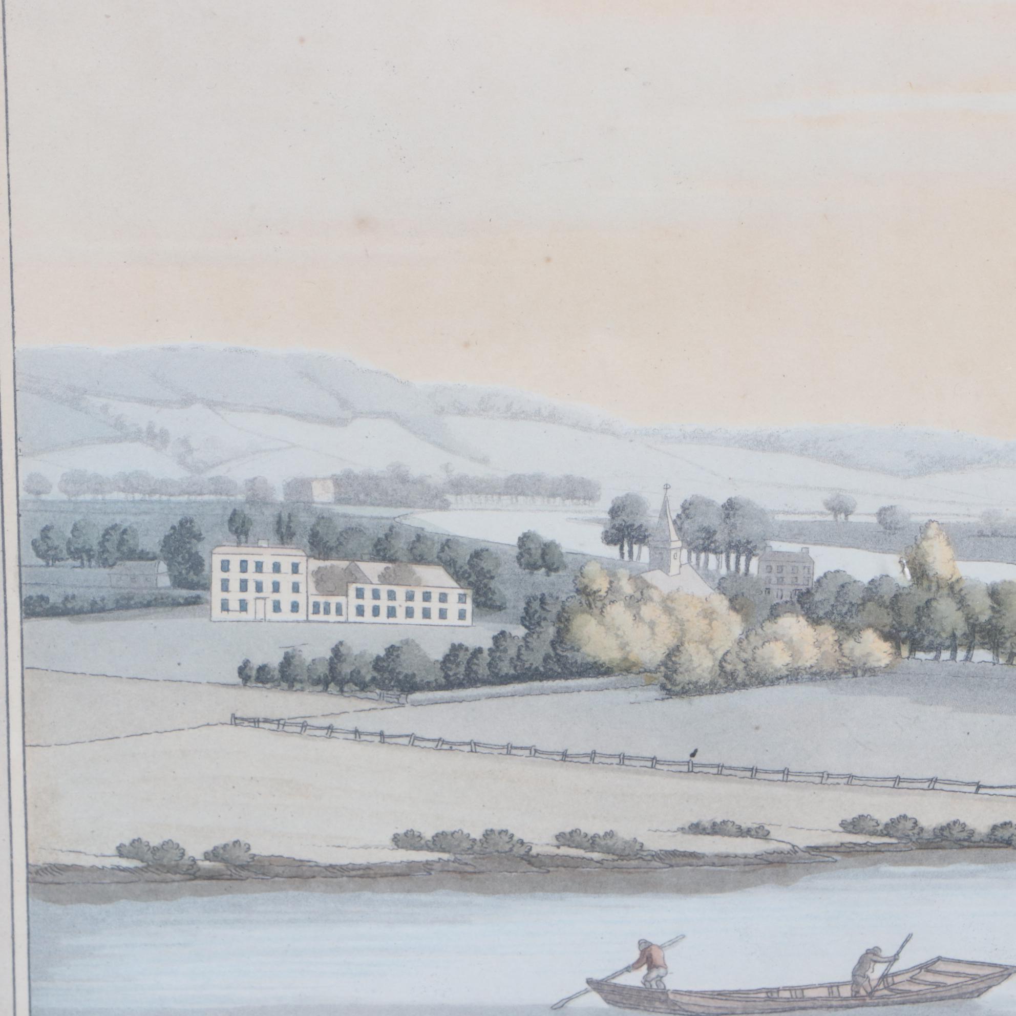 Joseph Constantine Stadler Aquatint after Joseph Farington "Whitchurch"