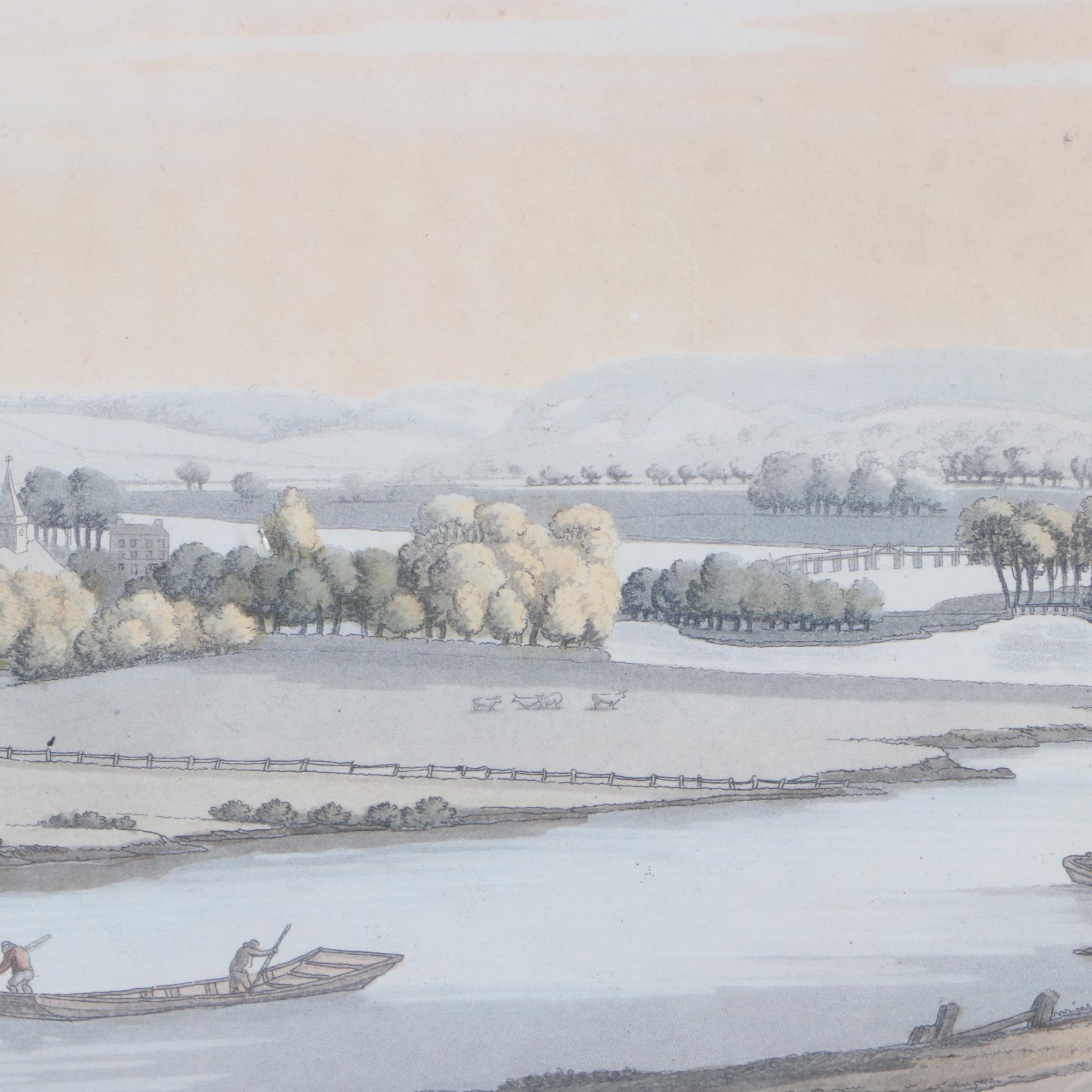 Joseph Constantine Stadler Aquatint after Joseph Farington "Whitchurch"