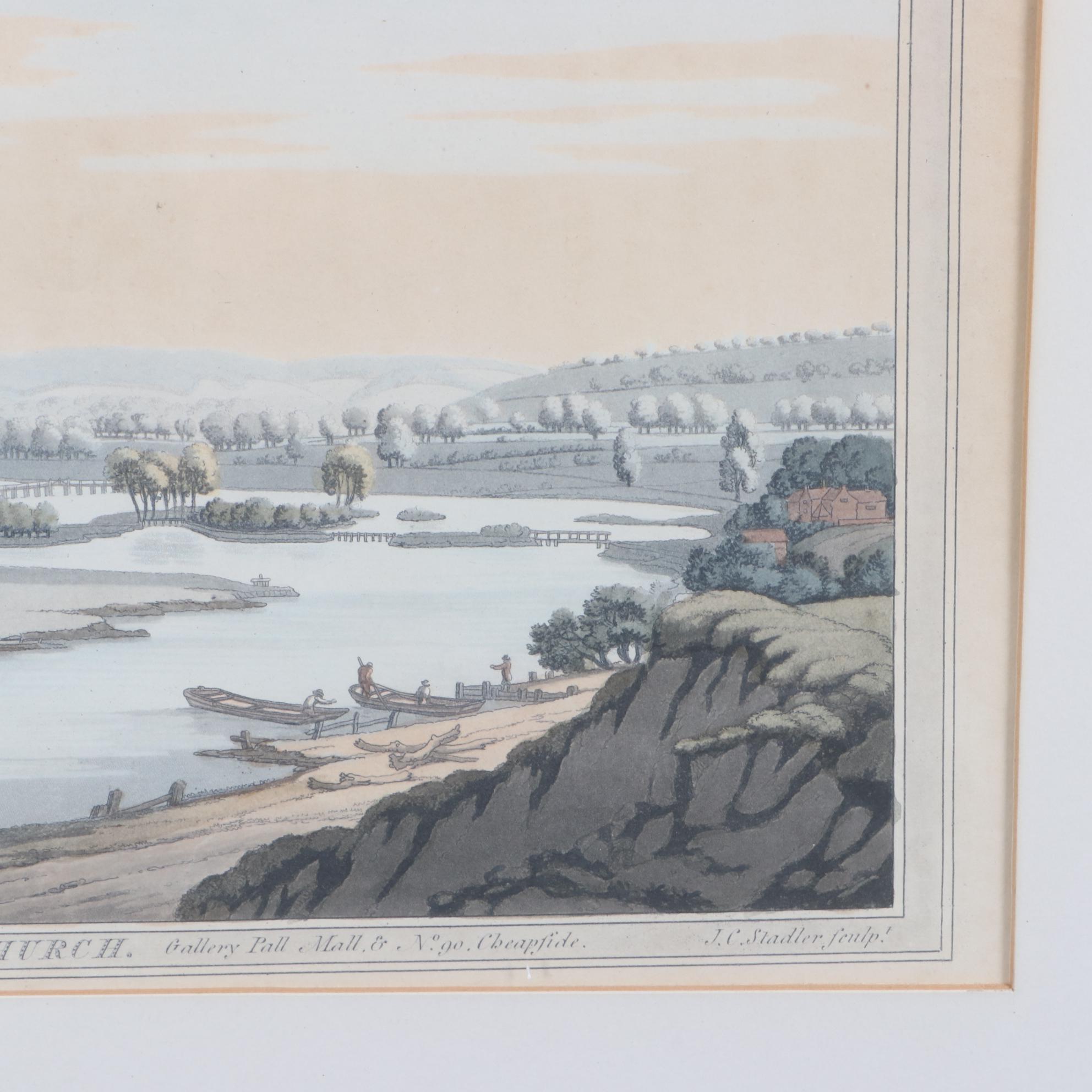 Joseph Constantine Stadler Aquatint after Joseph Farington "Whitchurch"