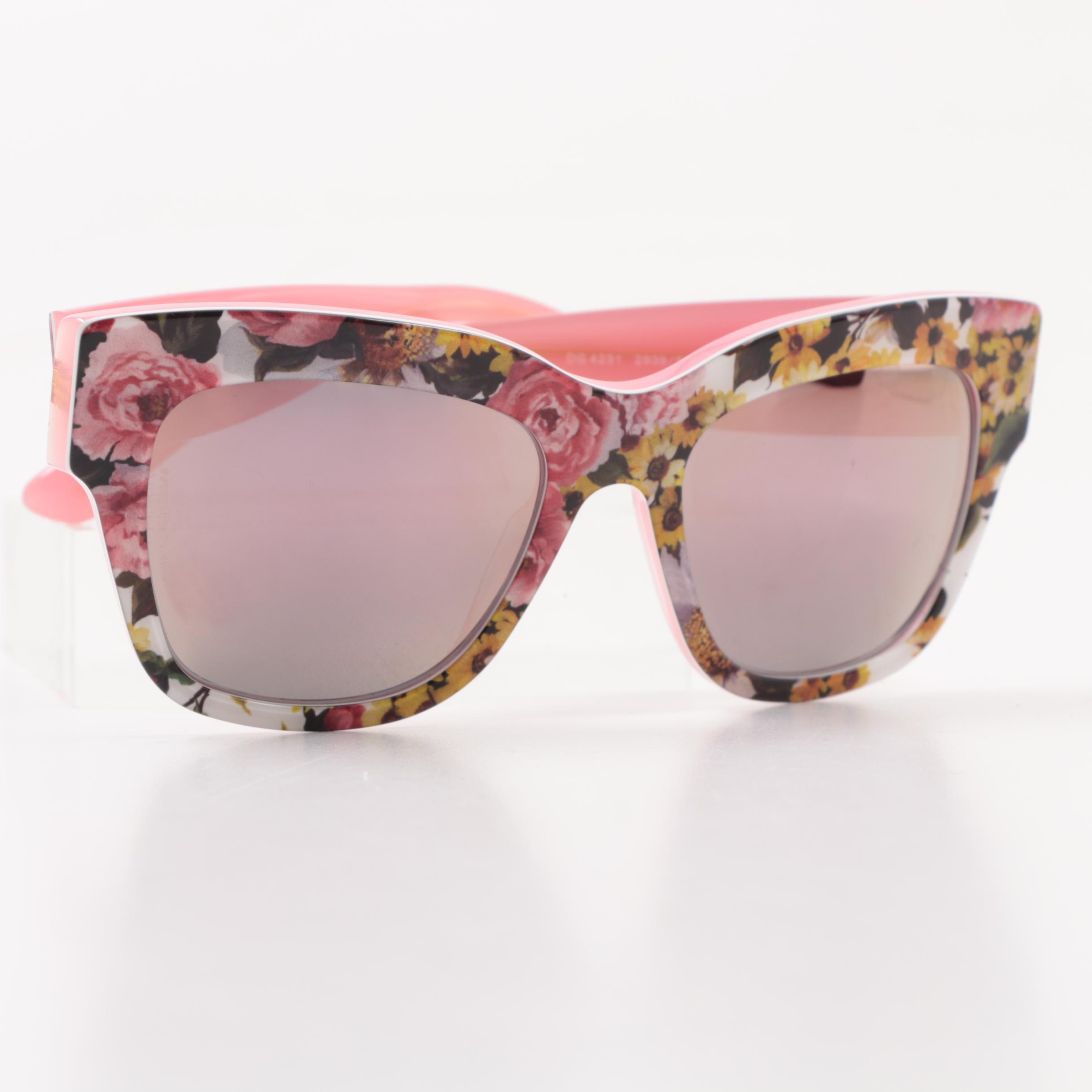Dolce & Gabbana DG4231 Floral Frame Sunglasses