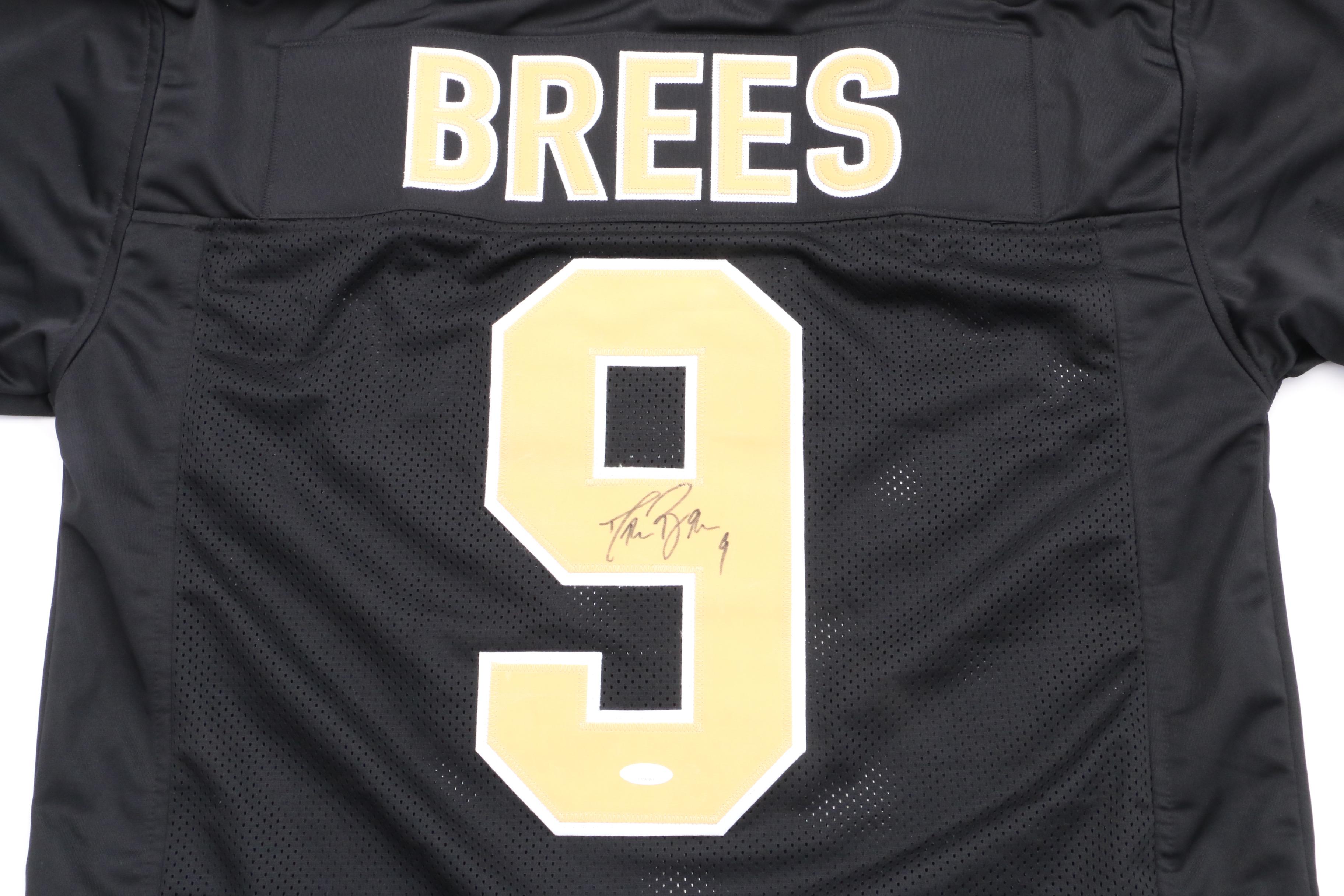 NFL's "All-Time Completion Leader" Drew Brees Signed Saints Jersey  COA
