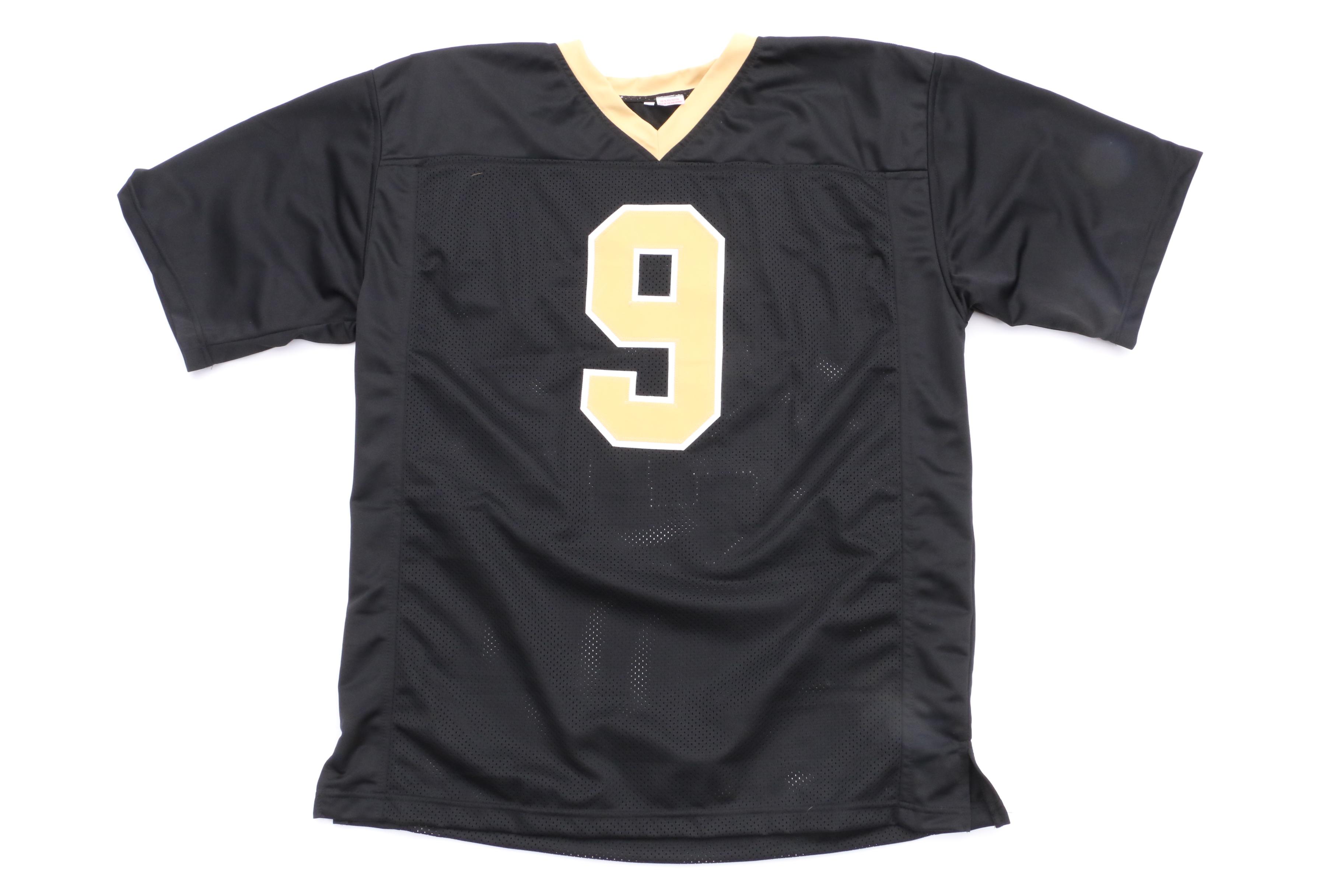 NFL's "All-Time Completion Leader" Drew Brees Signed Saints Jersey  COA