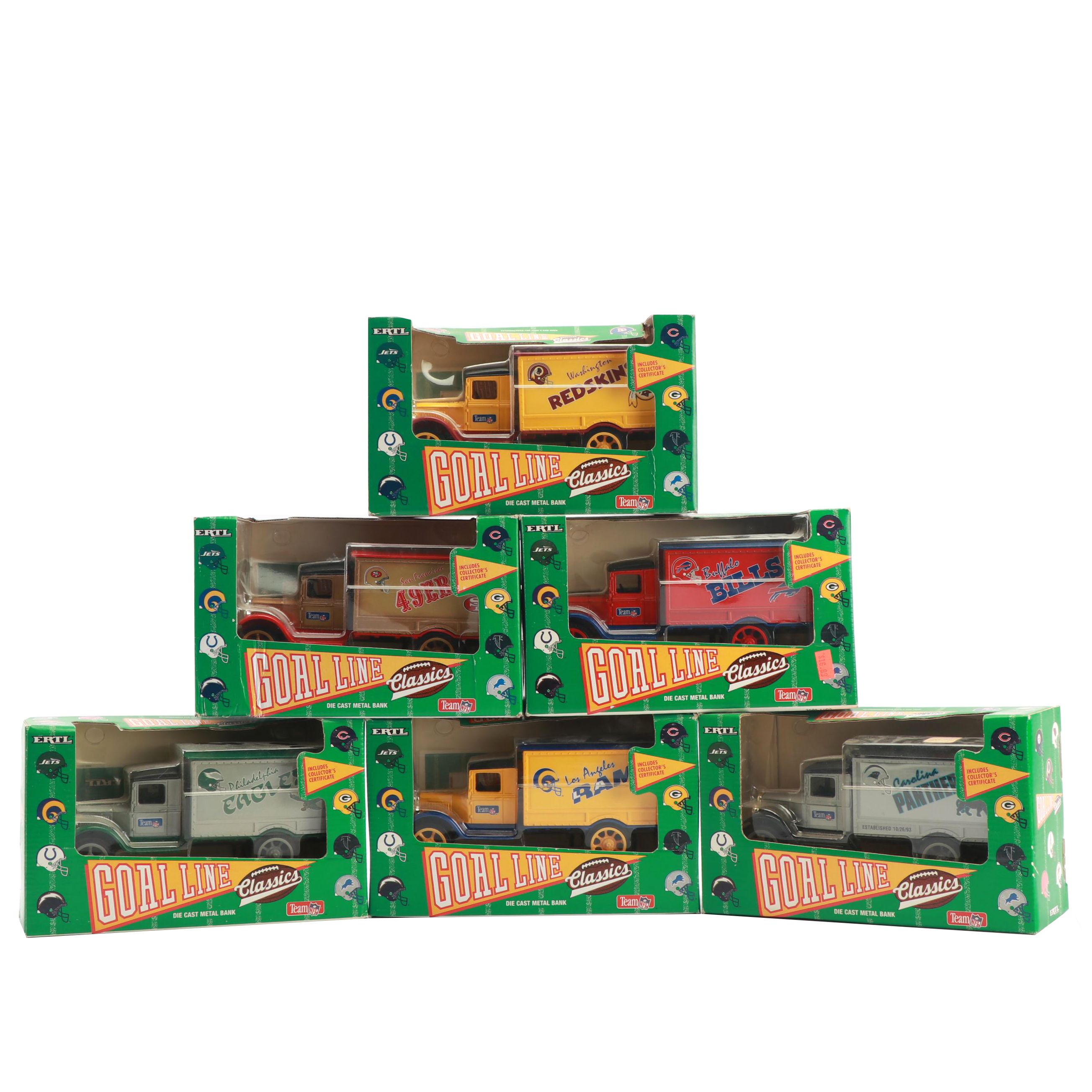 Die-Cast "Goal Line Classics" Coin Banks by Ertl