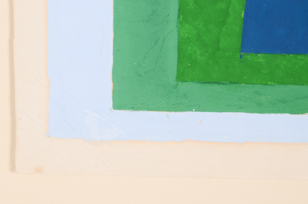 Josef Albers Oil Painting "Study for a Homage to the Square"