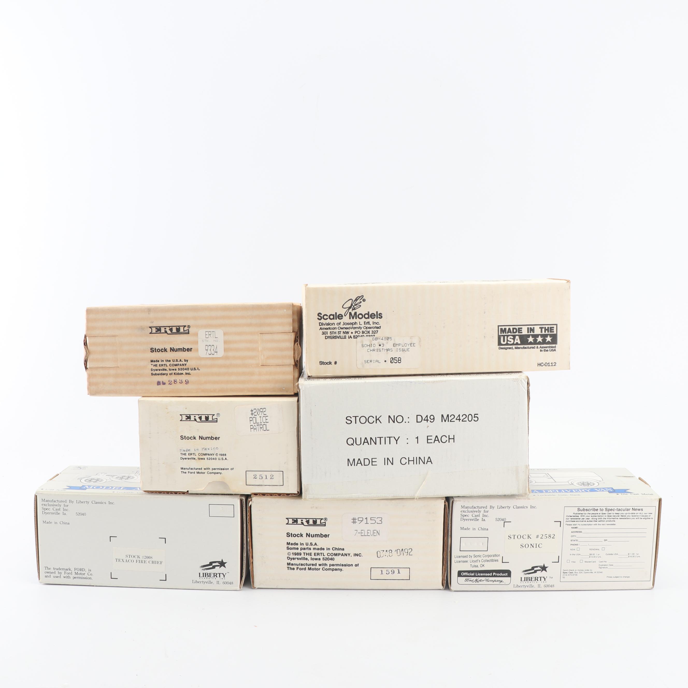 Die-Cast Coin Banks including Ertl