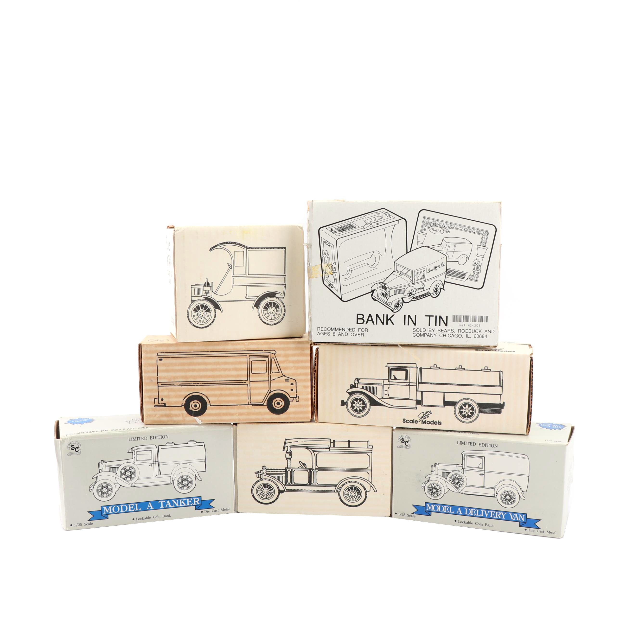 Die-Cast Coin Banks including Ertl