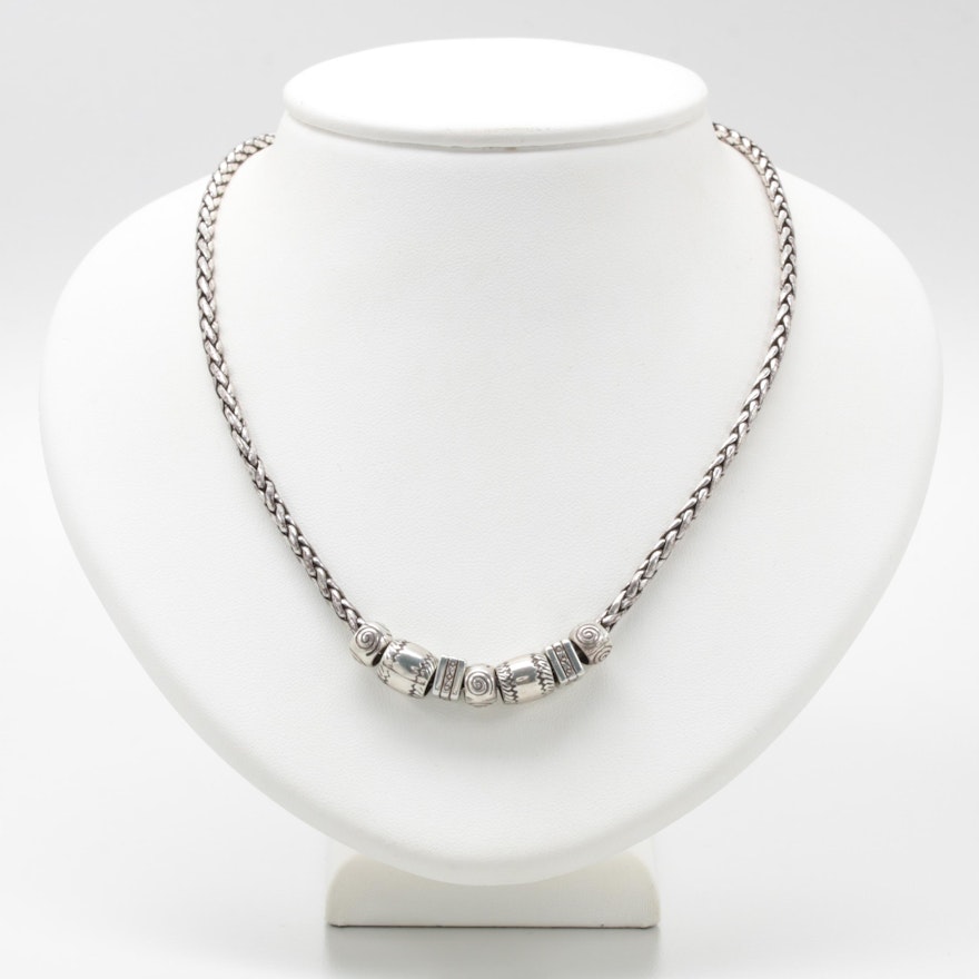 Silvertone Charm Necklace